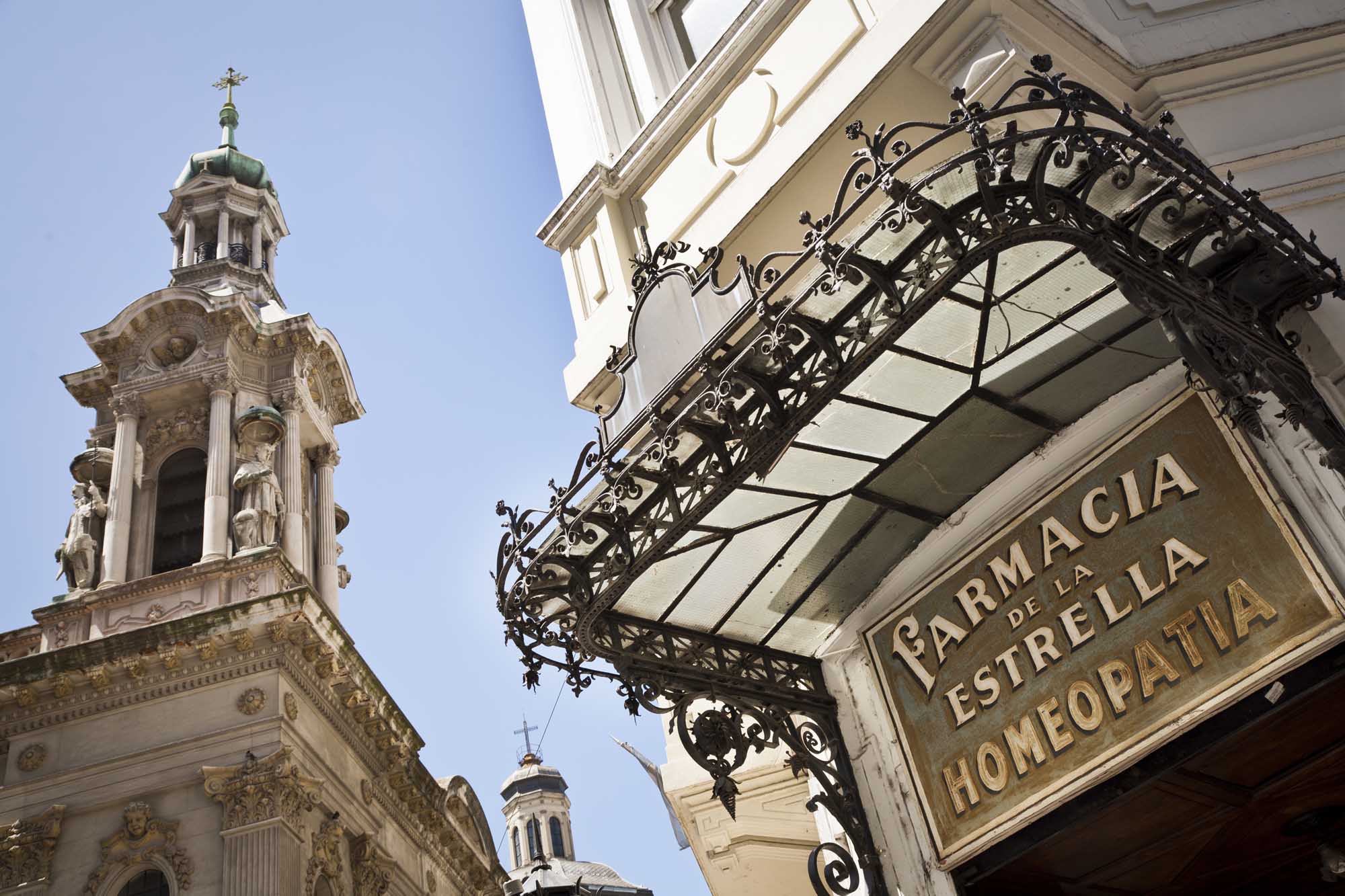 The Pharmarcy in the ground floor of Museo de la Ciudad, San Telmo, Buenos Aires, Argentina.