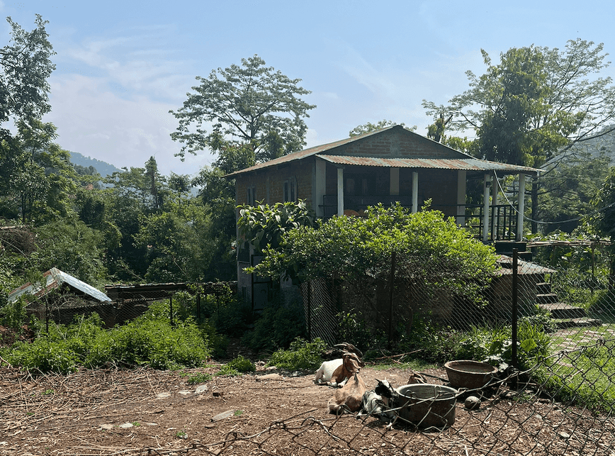 Himalayas the farm Nepal