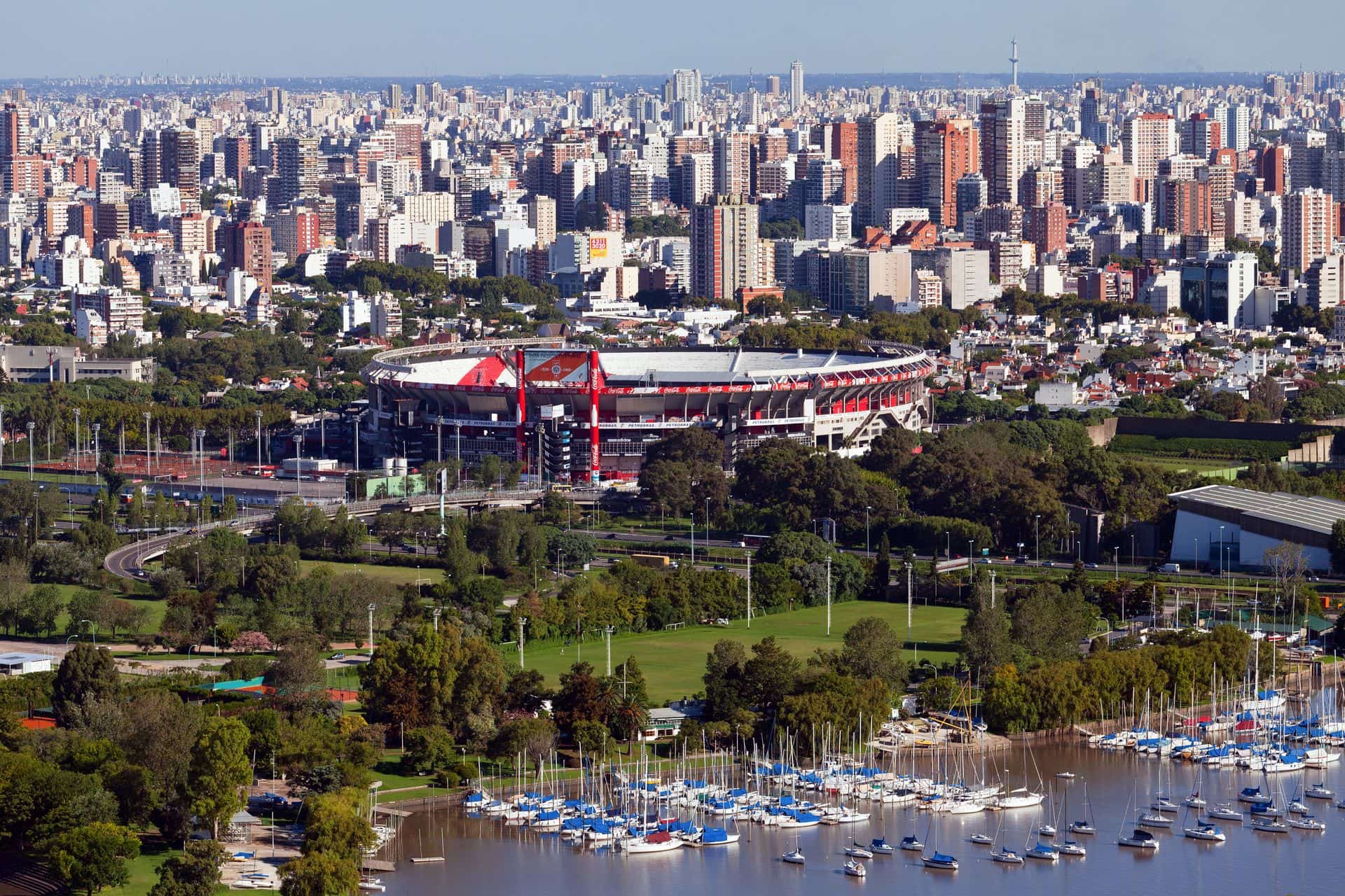 View from the helicopter for Buenos Aires