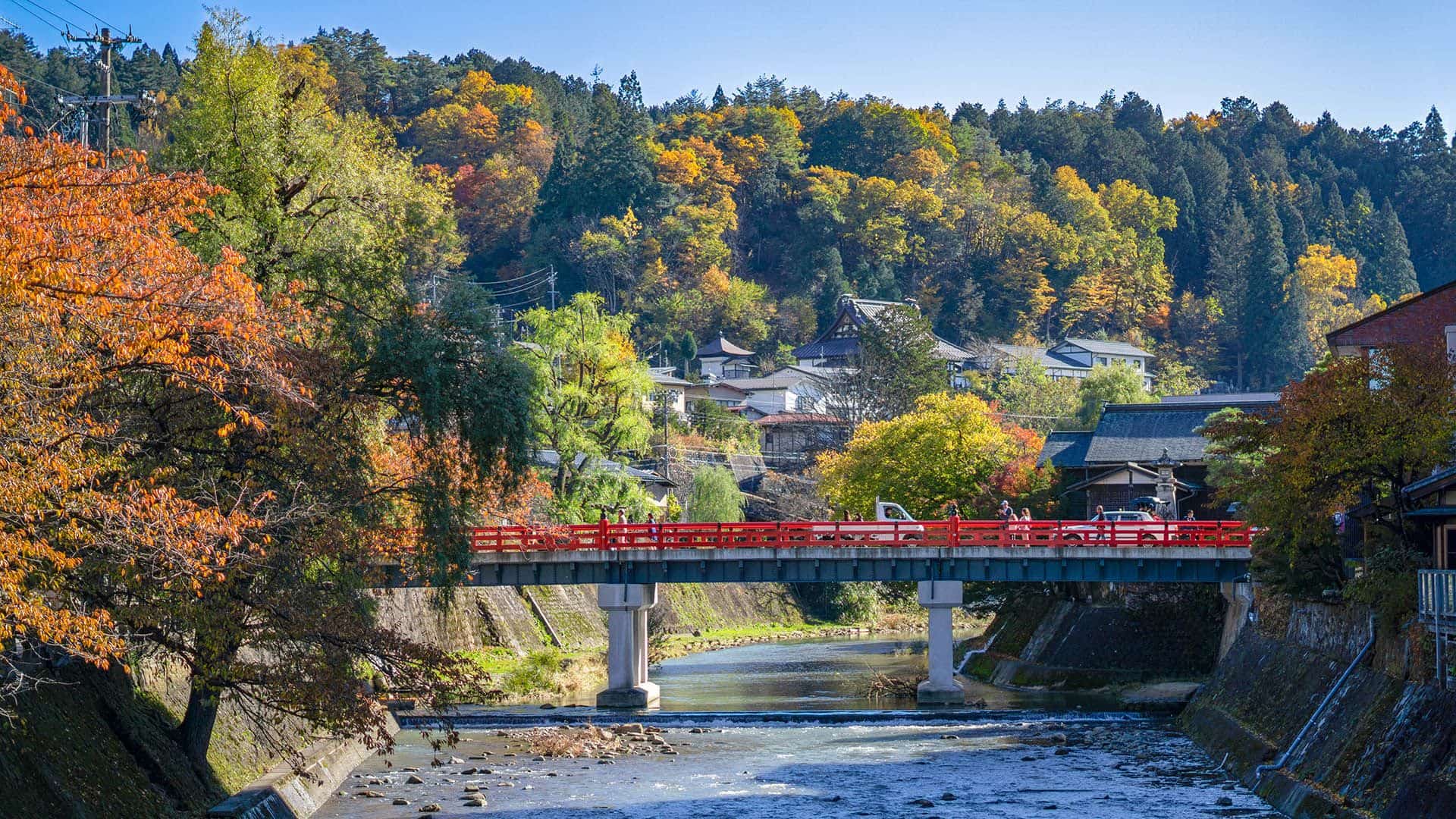 Bridge over the Miyagawa River, Takayama