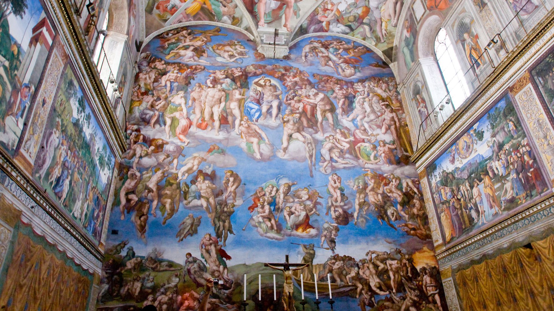 Last Judgment fresco in Sistine Chapel, Vatican City © byggarn.se/Shutterstock