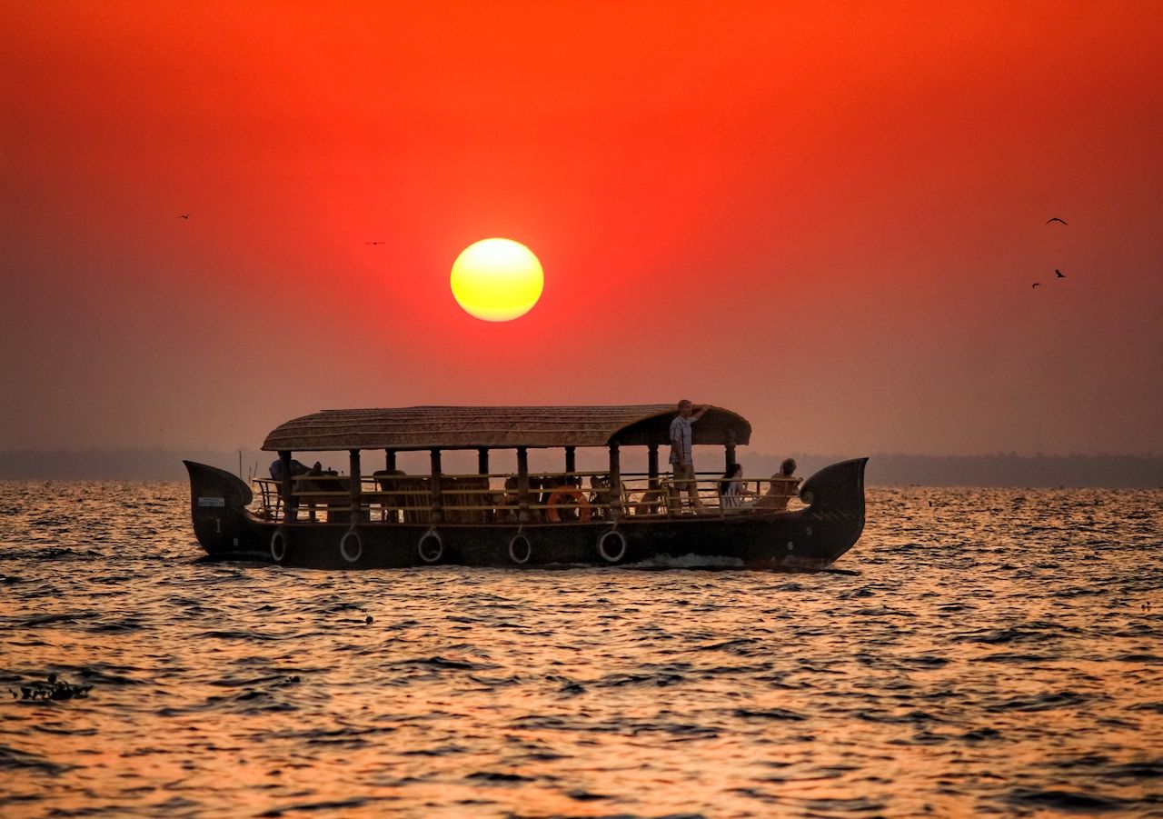 Sunset in Kumarakom