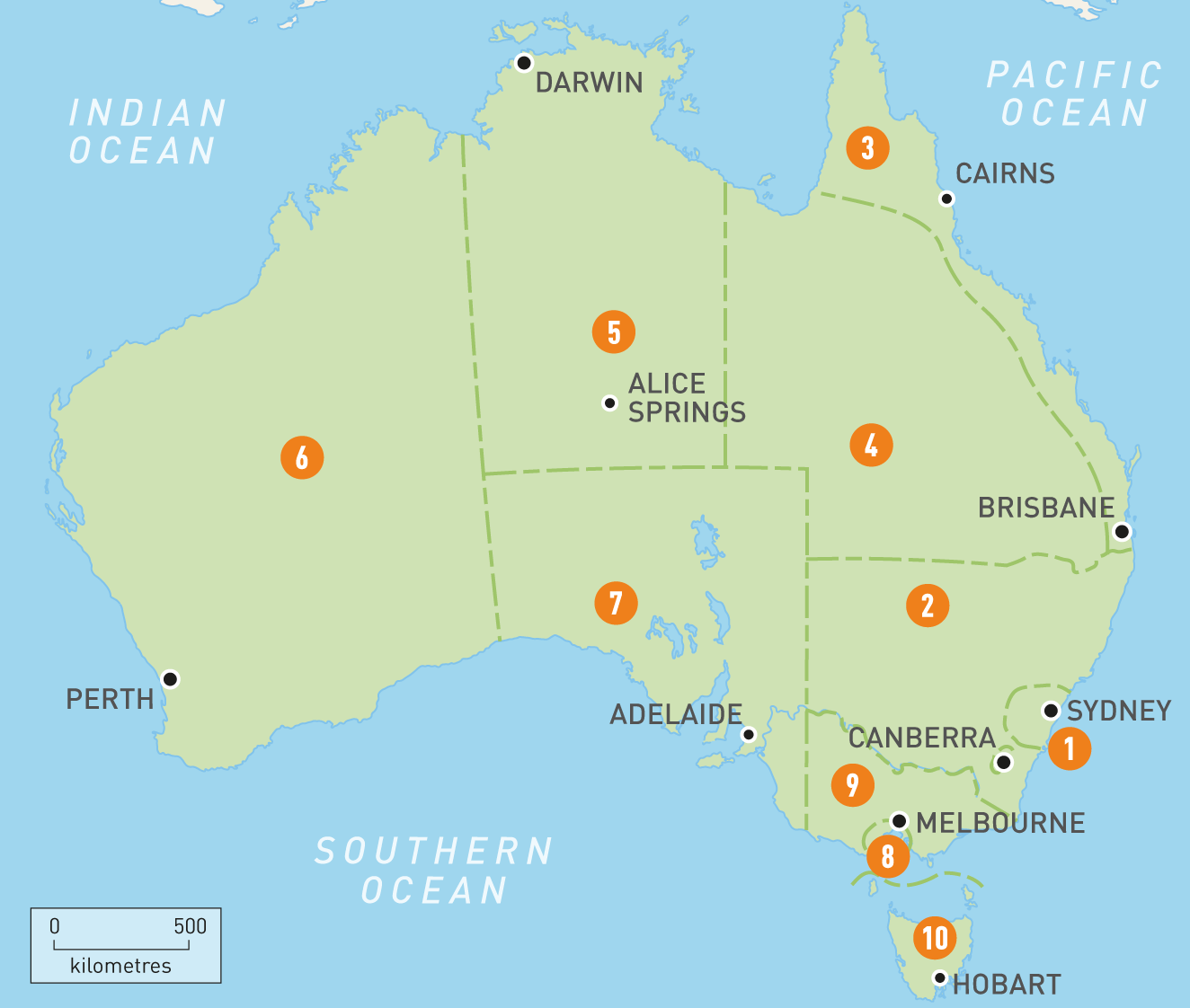 Map Of Australia Regions: Political And State Map Of, 60% OFF