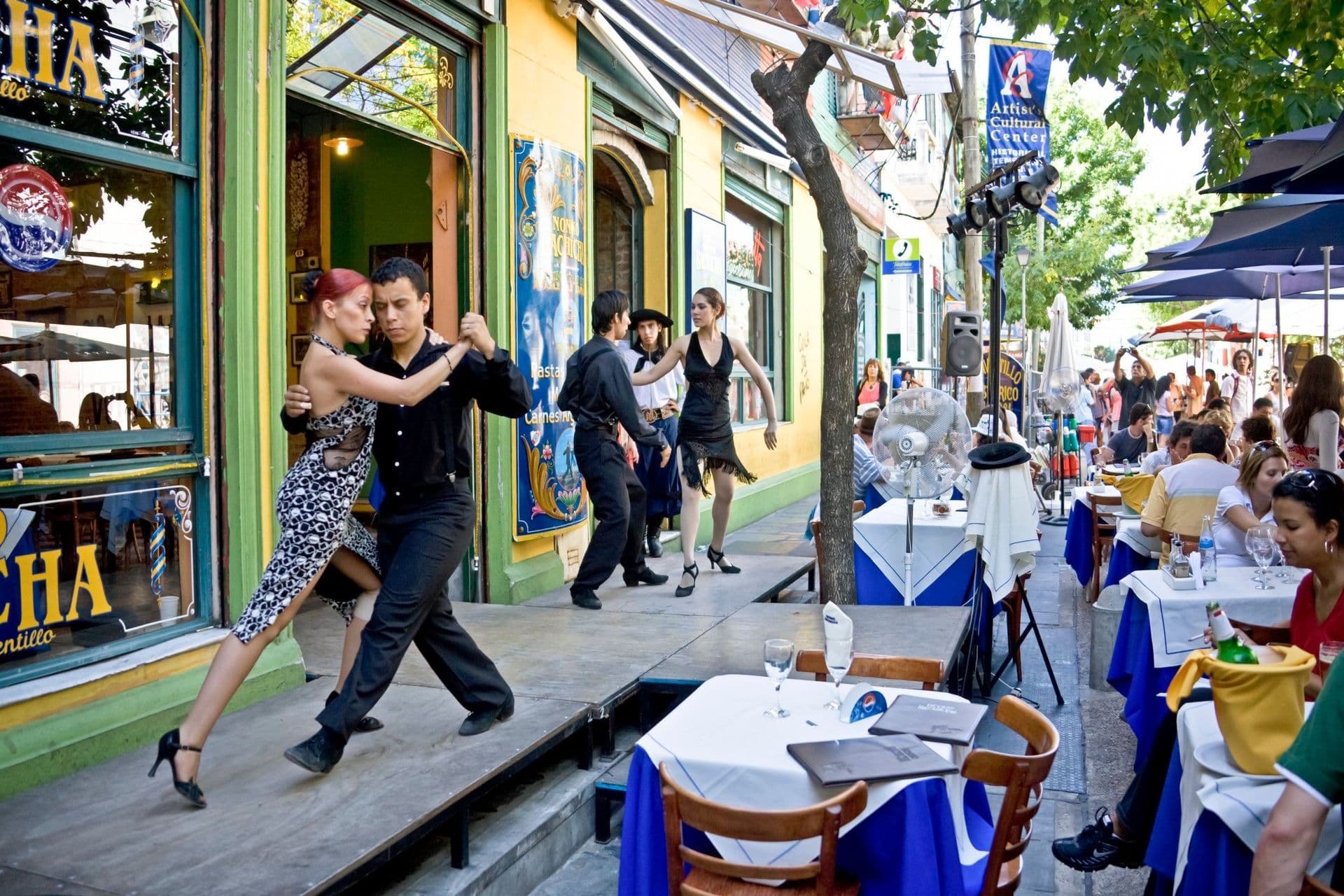 Buenos Aires City, La Boca District, Tango dance terrace
