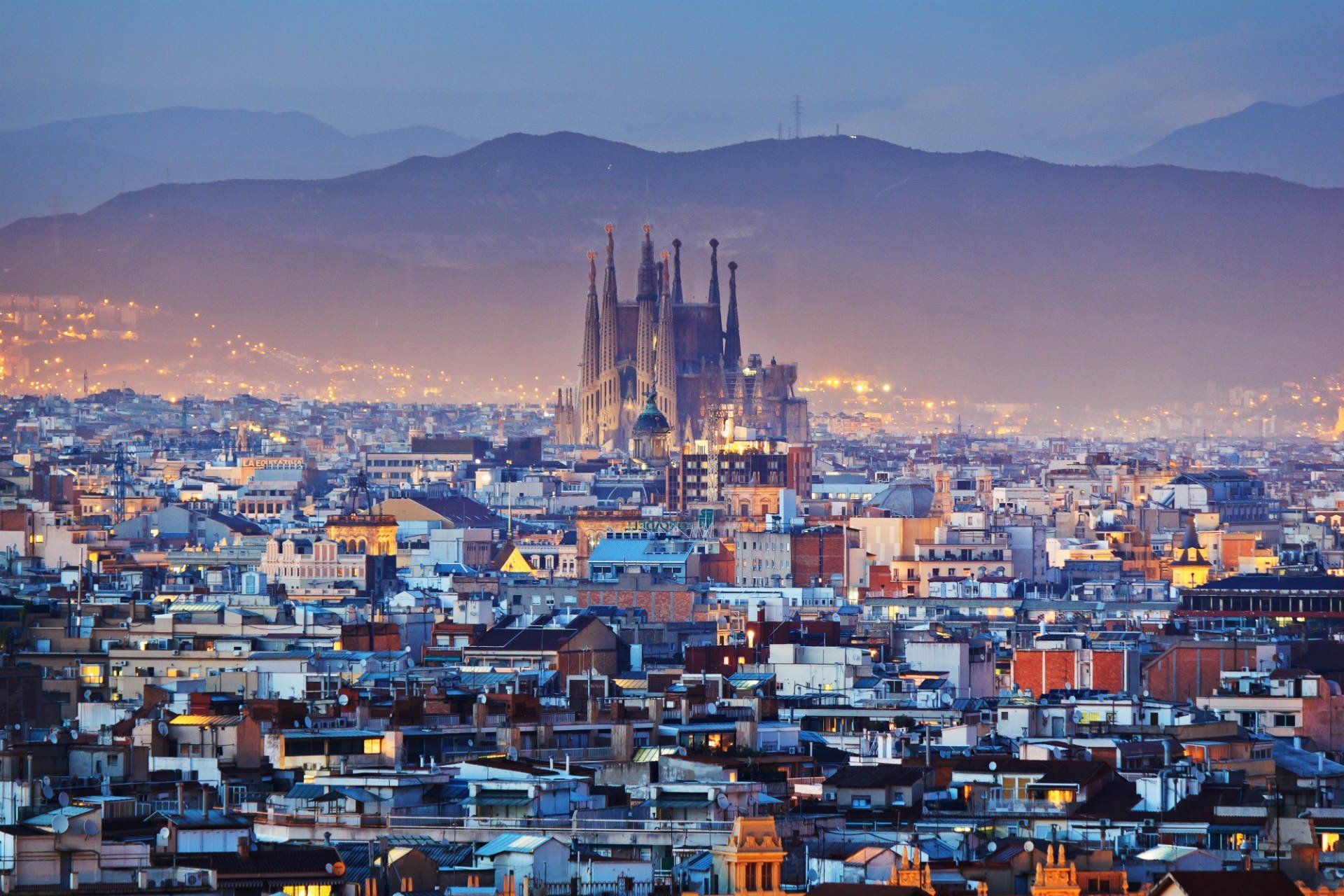 Barcelona at night