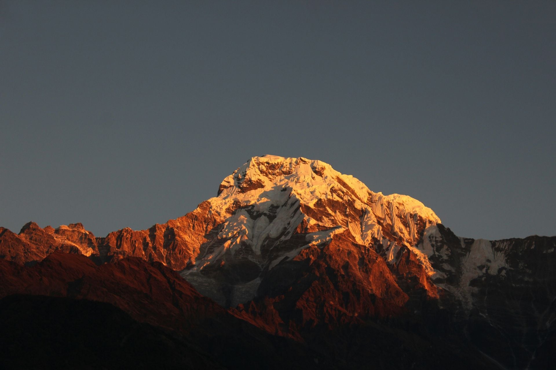 Sunset over the Annapurna
