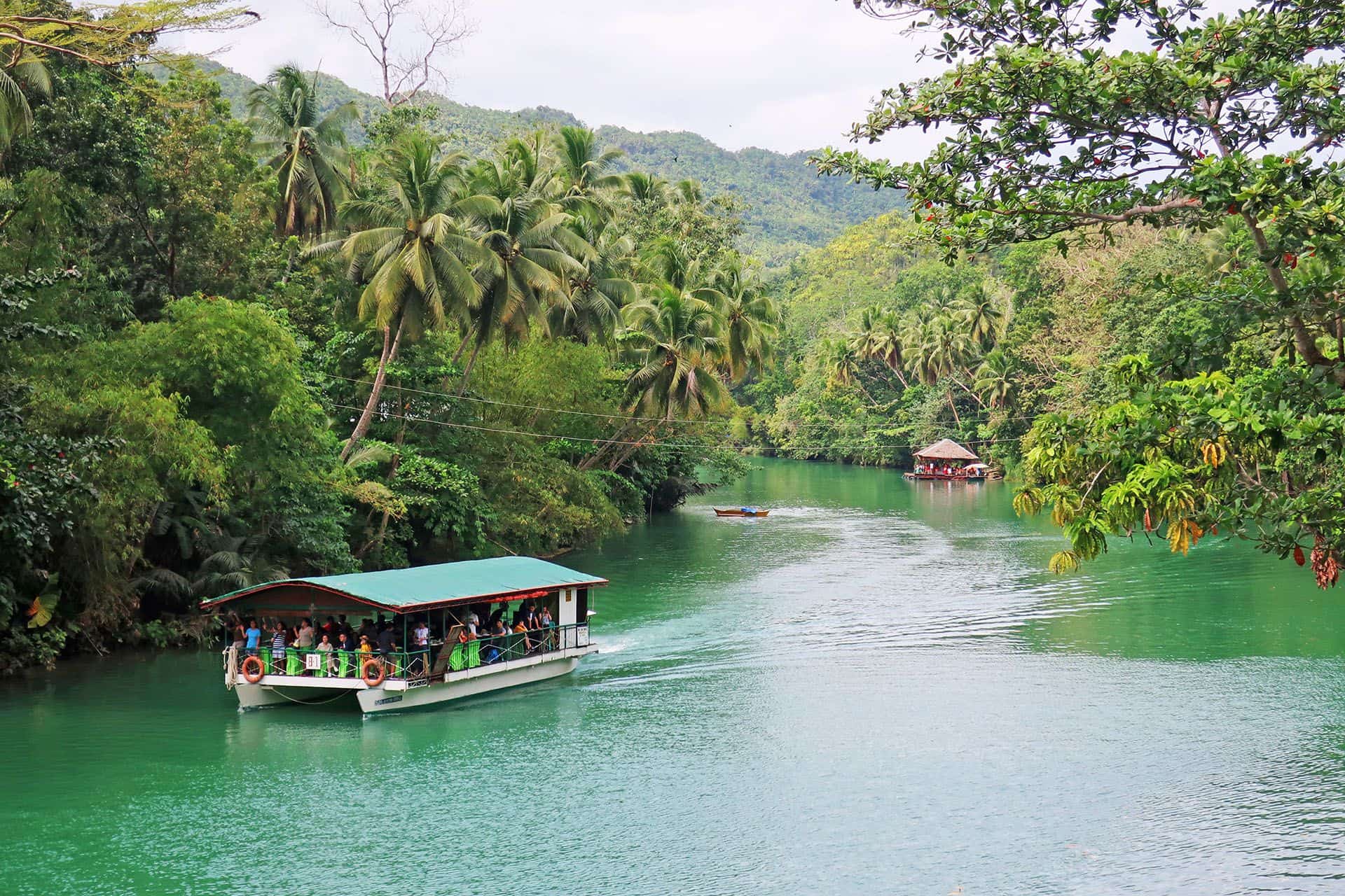 Boat cruise on Loboc River on Bohol