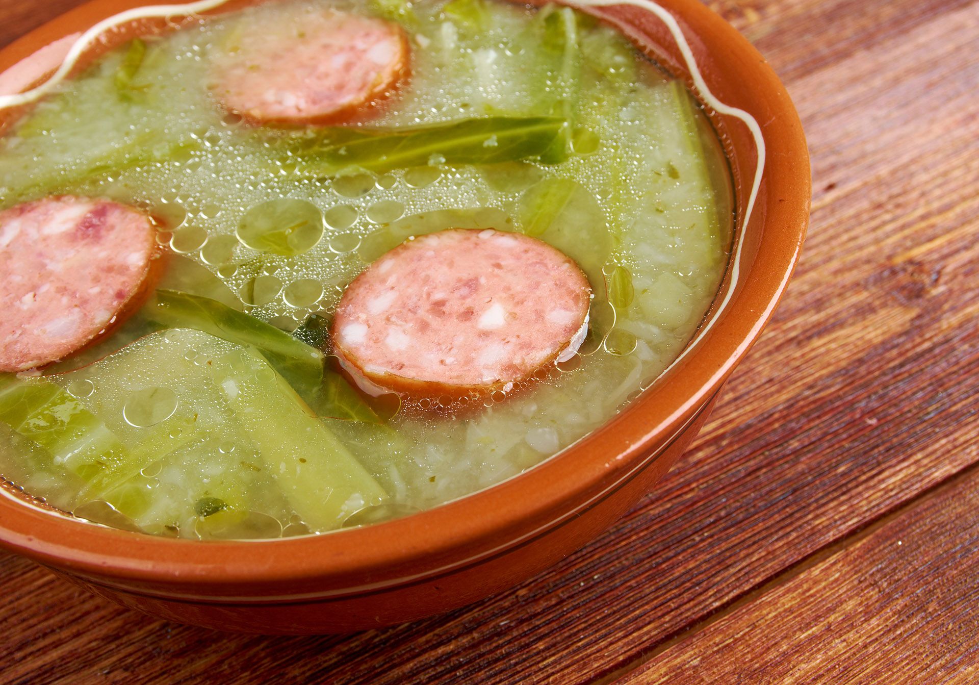 Caldo verde popular soup in Portuguese cuisine © Fanfo/Shutterstock