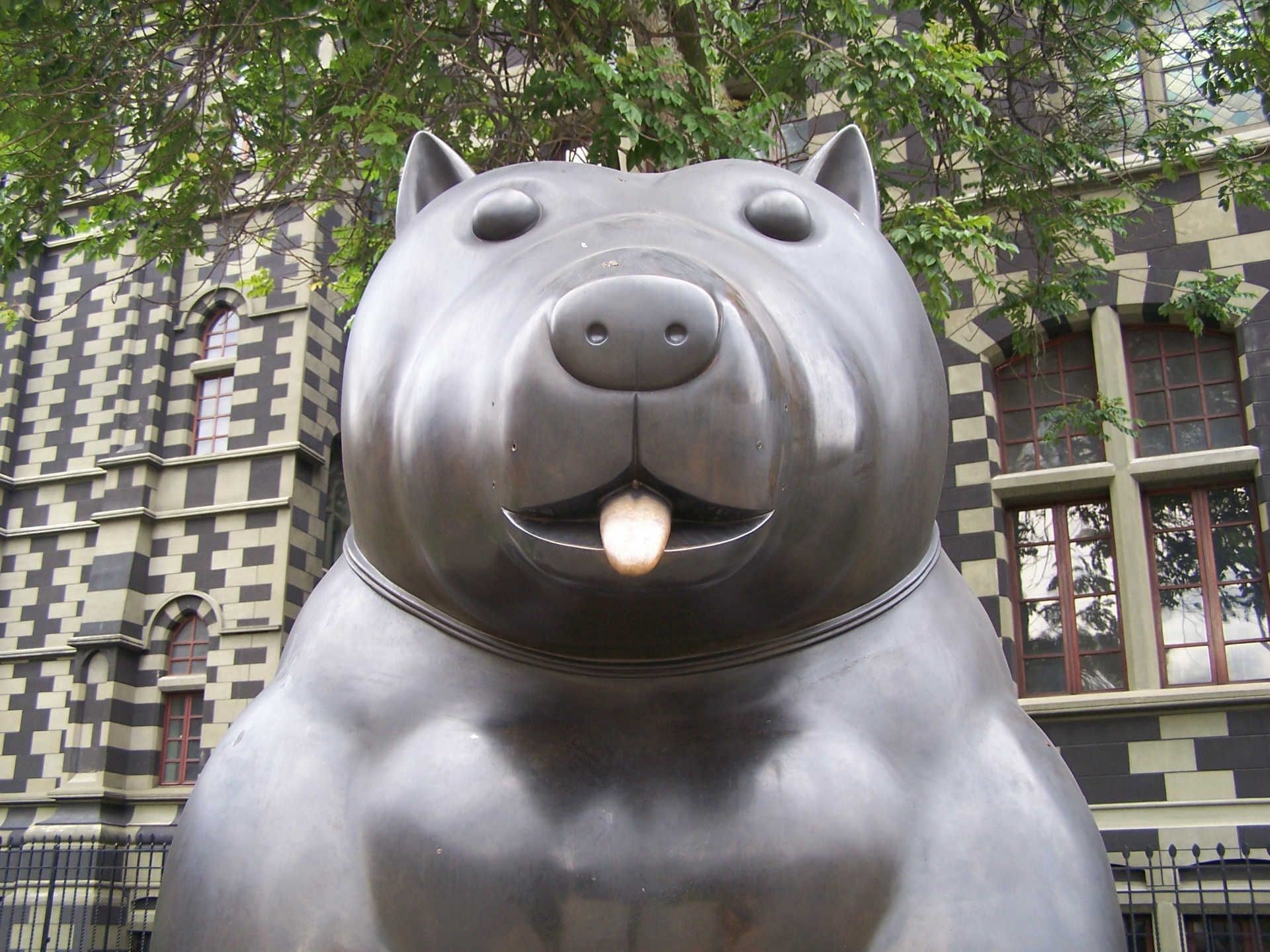 Fernando Botero cat Medellin