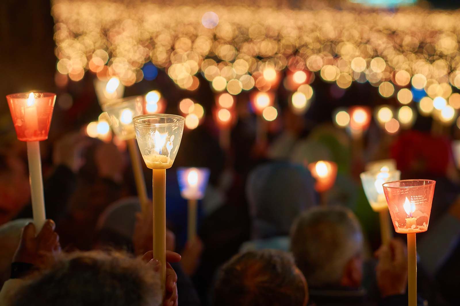 Fatima, Portugal, evening candles religious ceremony © Shutterstock