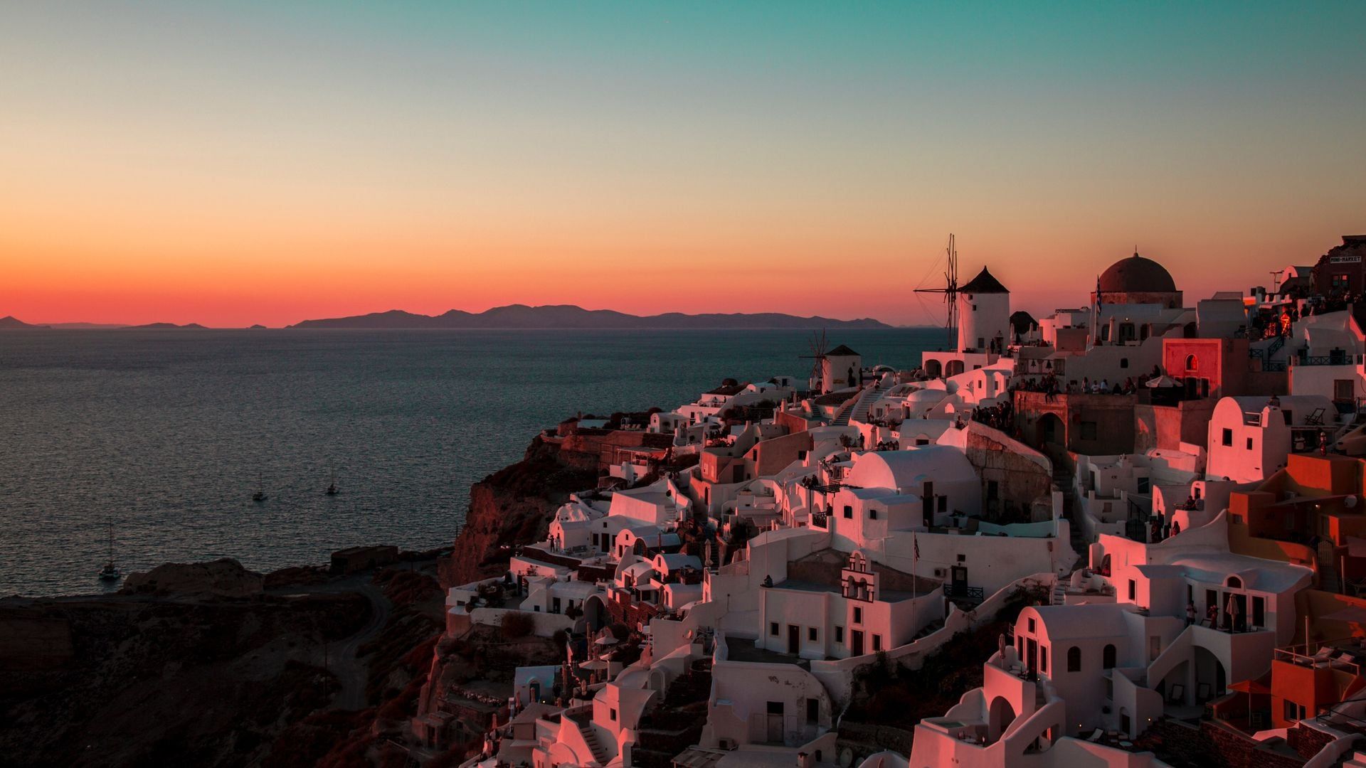 Sunset in Santorini