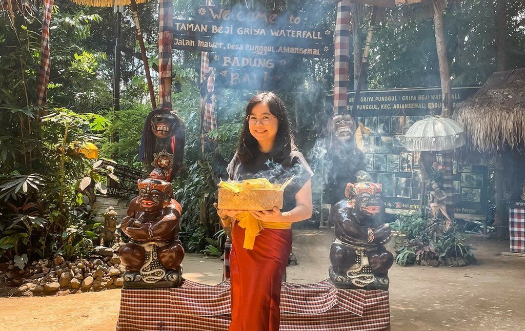 taman beji griya waterfall