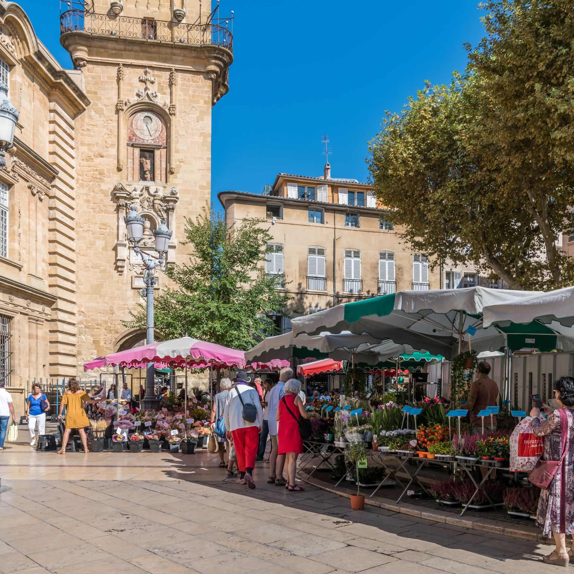 Flower market Aix en Provence
