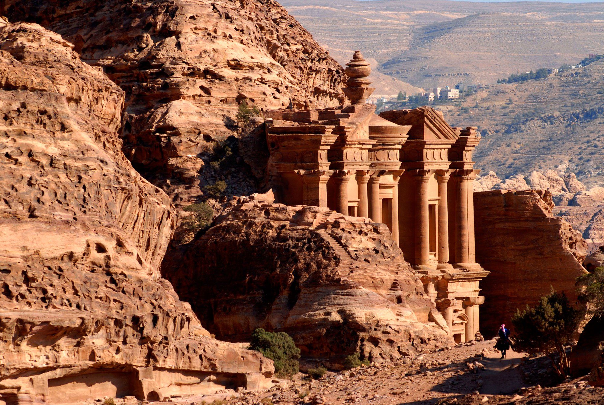 Jordan, Petra, view of monastery facade