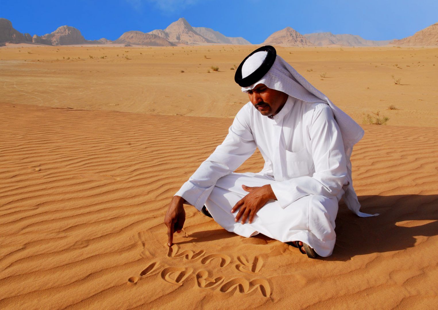 jordan-wadi-rum-man-shutterstock_12459676