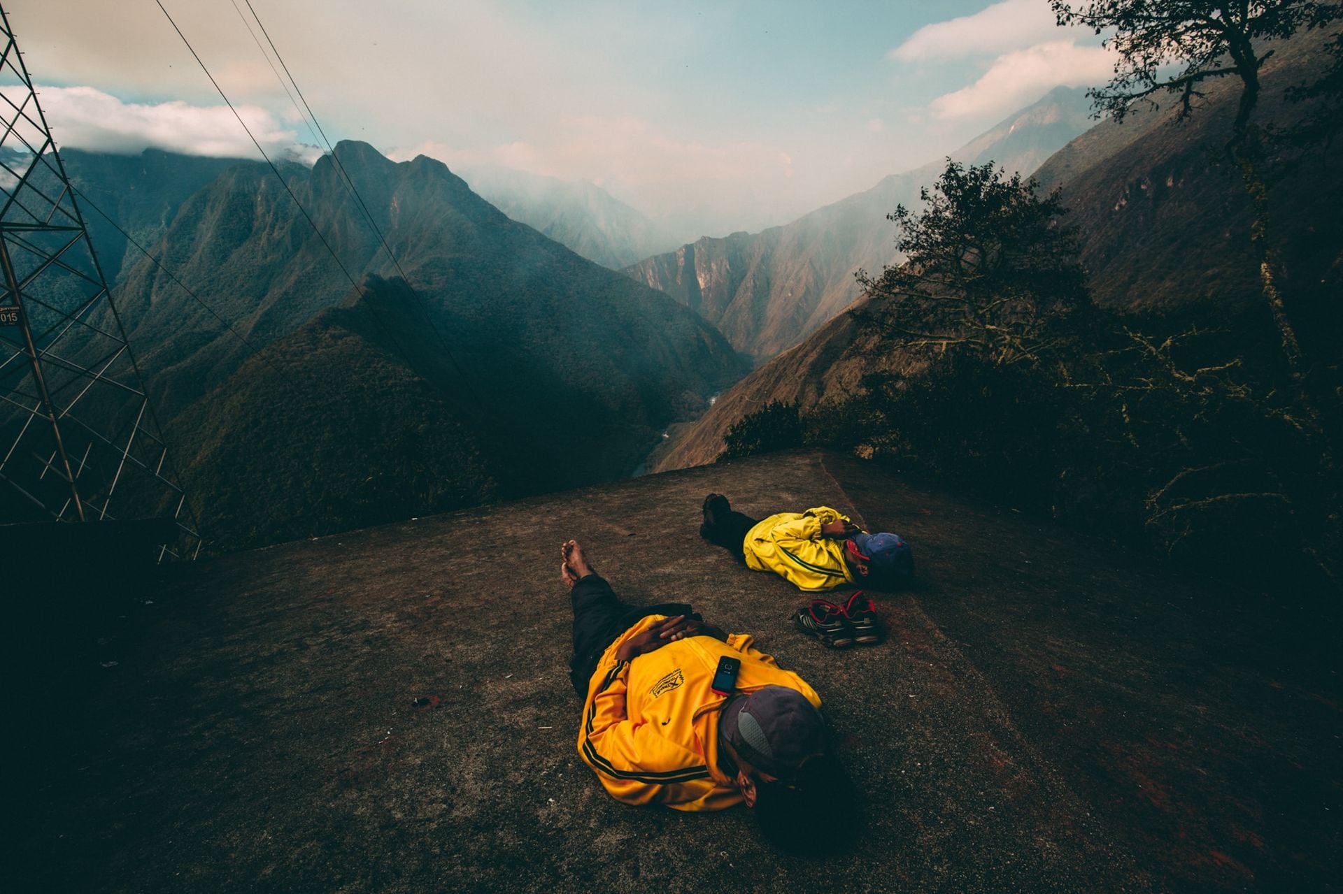 Inca Trail mid-hike nap