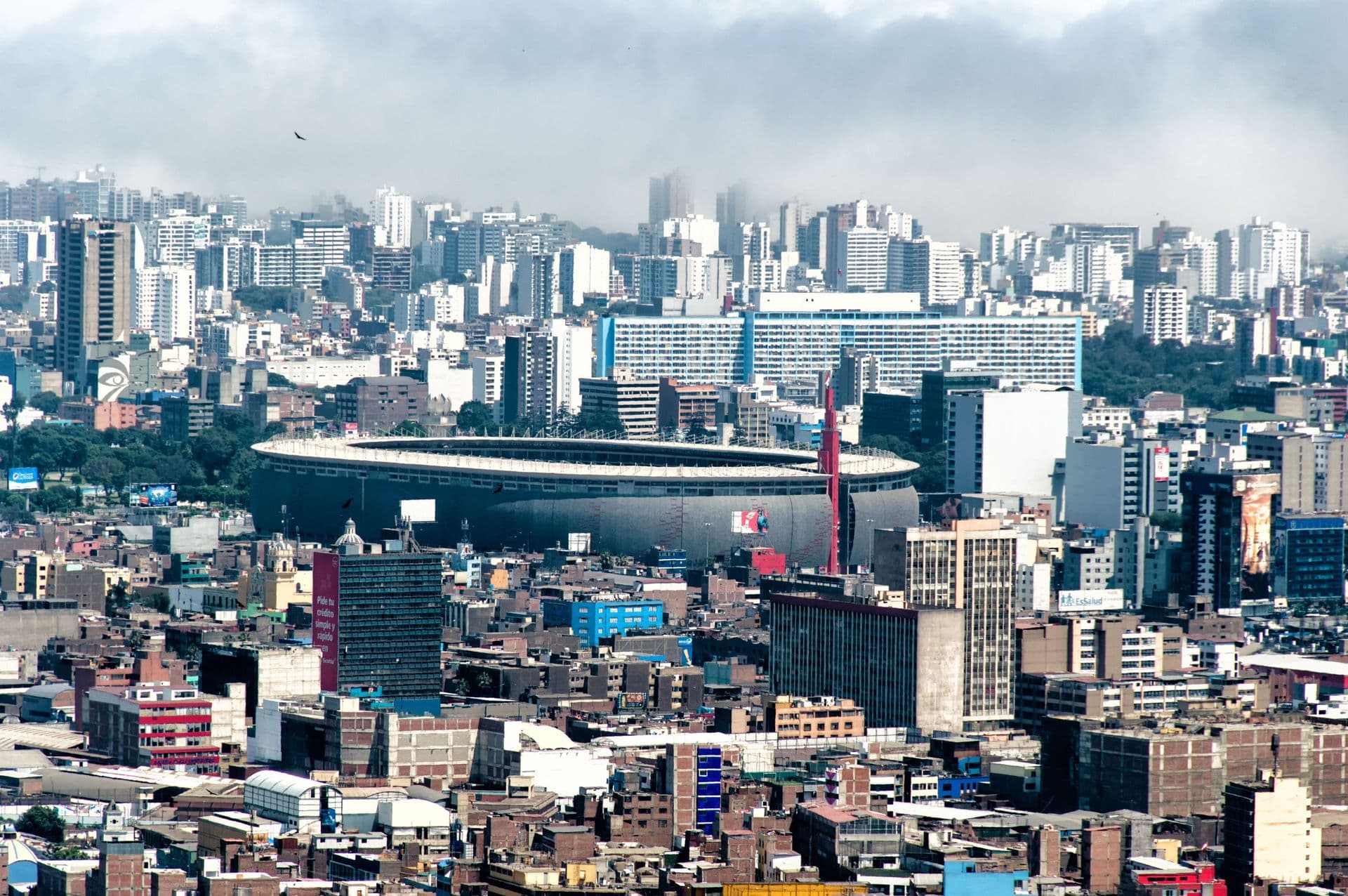 Panoramic view of Lima city, Peru