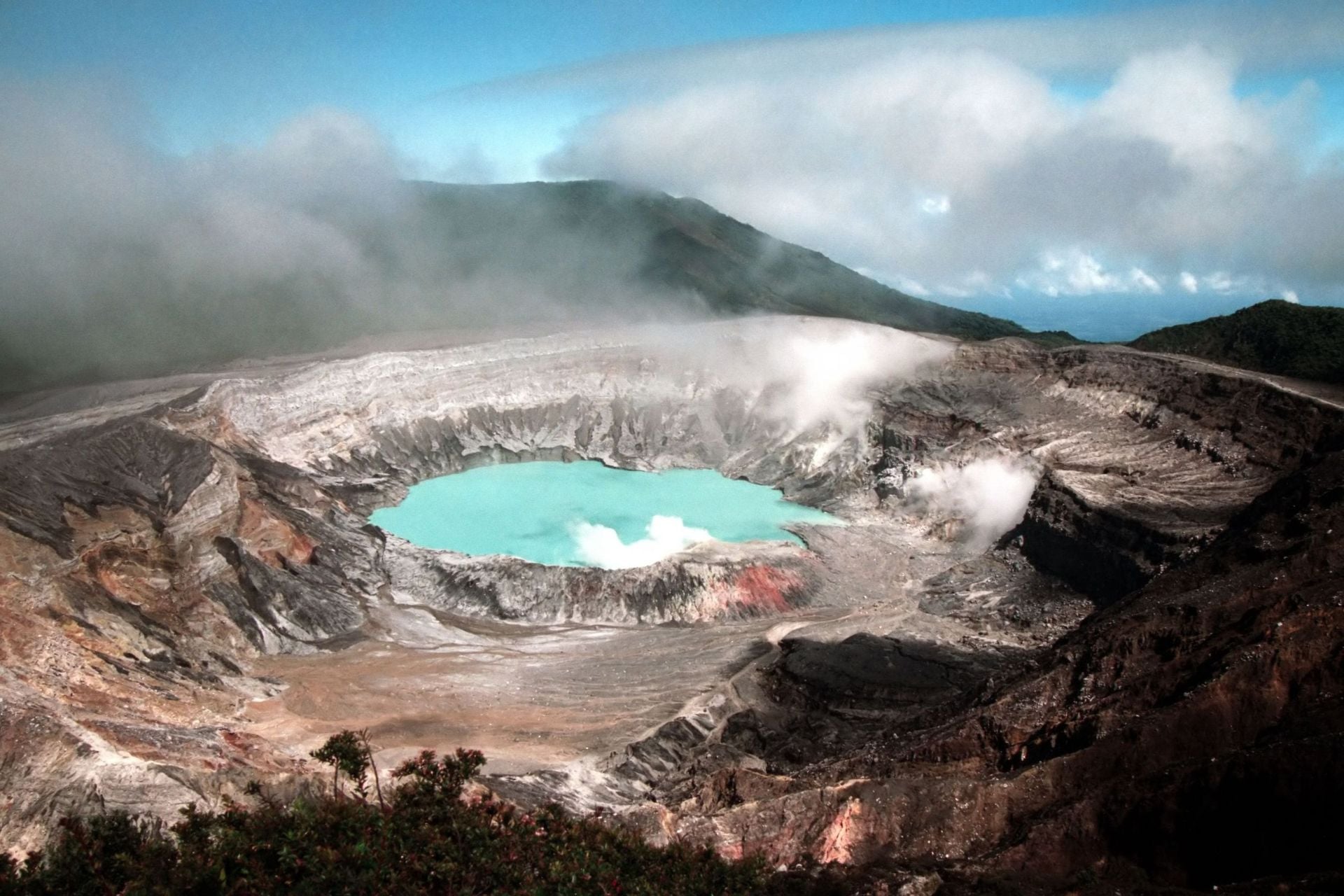 Poas volcano in Costa Rica