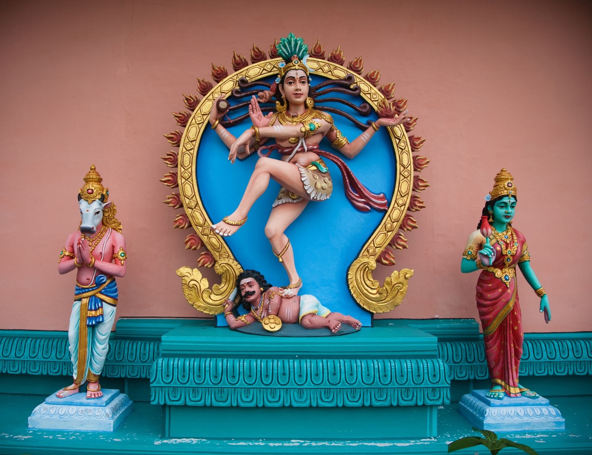 Avatars in the indian temple. Penang collection.