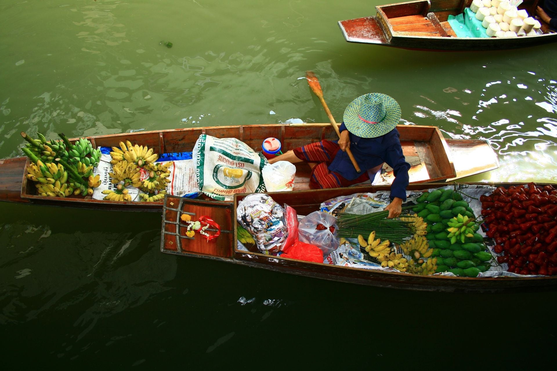 Thai floating market
