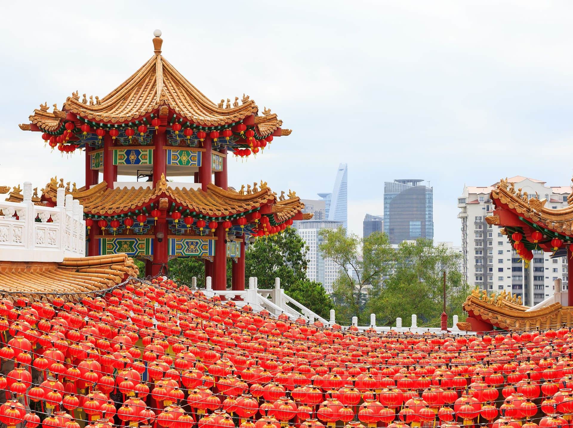 Chinese Temple Thean Hou in Kuala Lumpur, Malaysia