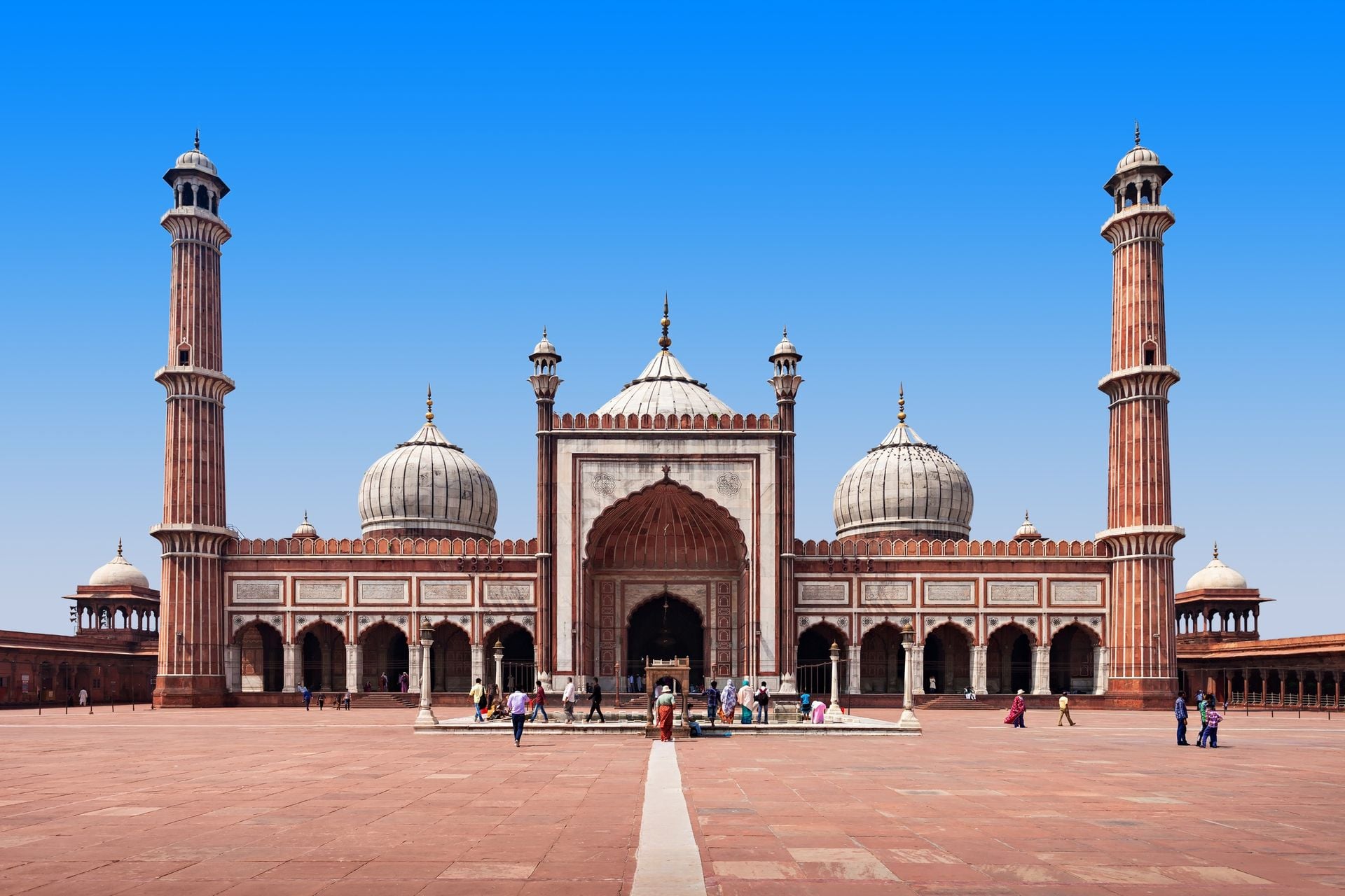 Jama Masjid is the principal mosque of Old Delhi in India.
