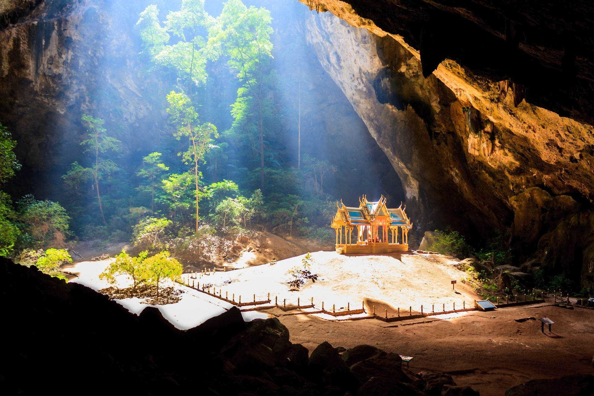 pavillion of the king in Phrayanakorn cave,Sam roi yot Nationpark ,Thailand
