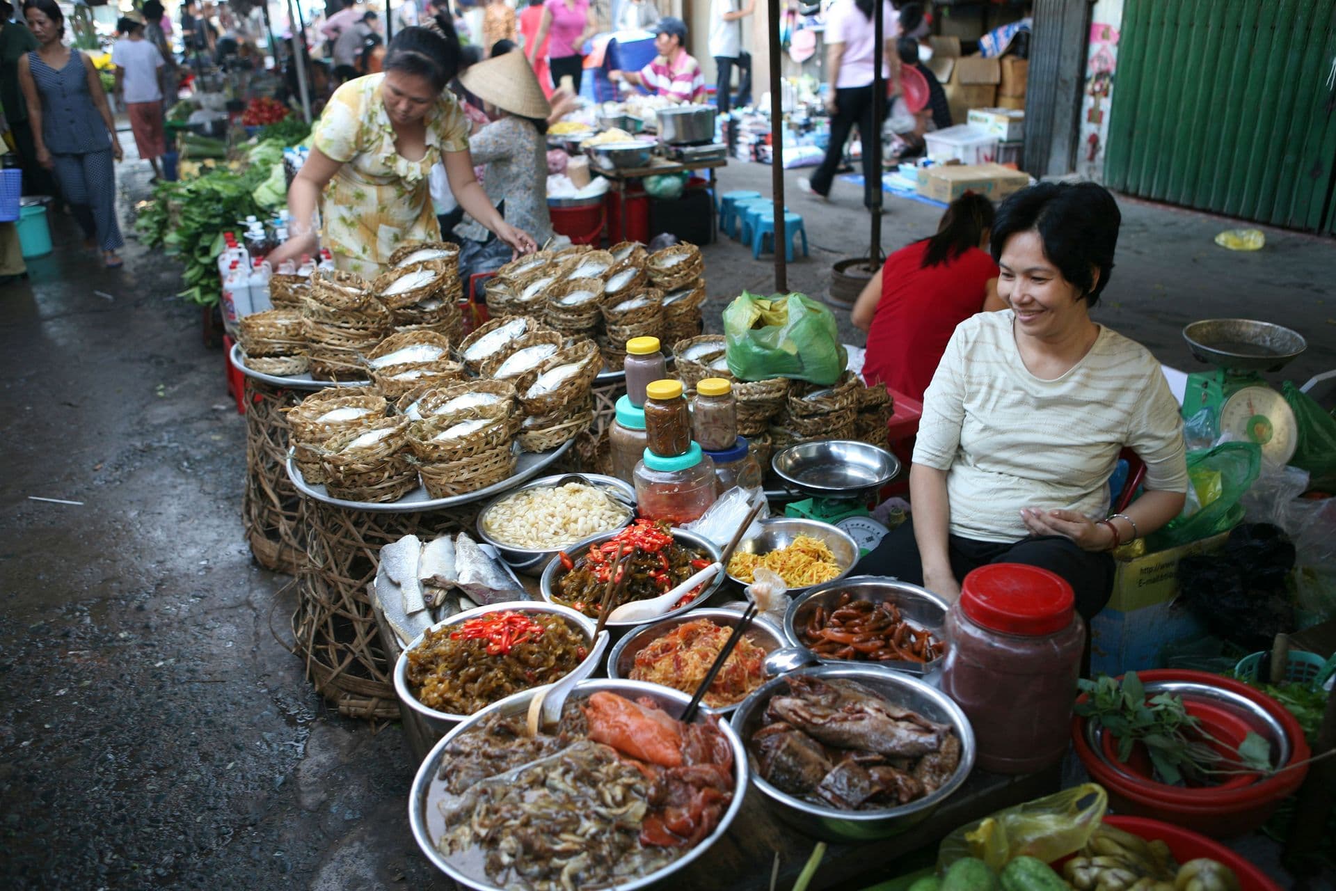 Market scene in Saigon