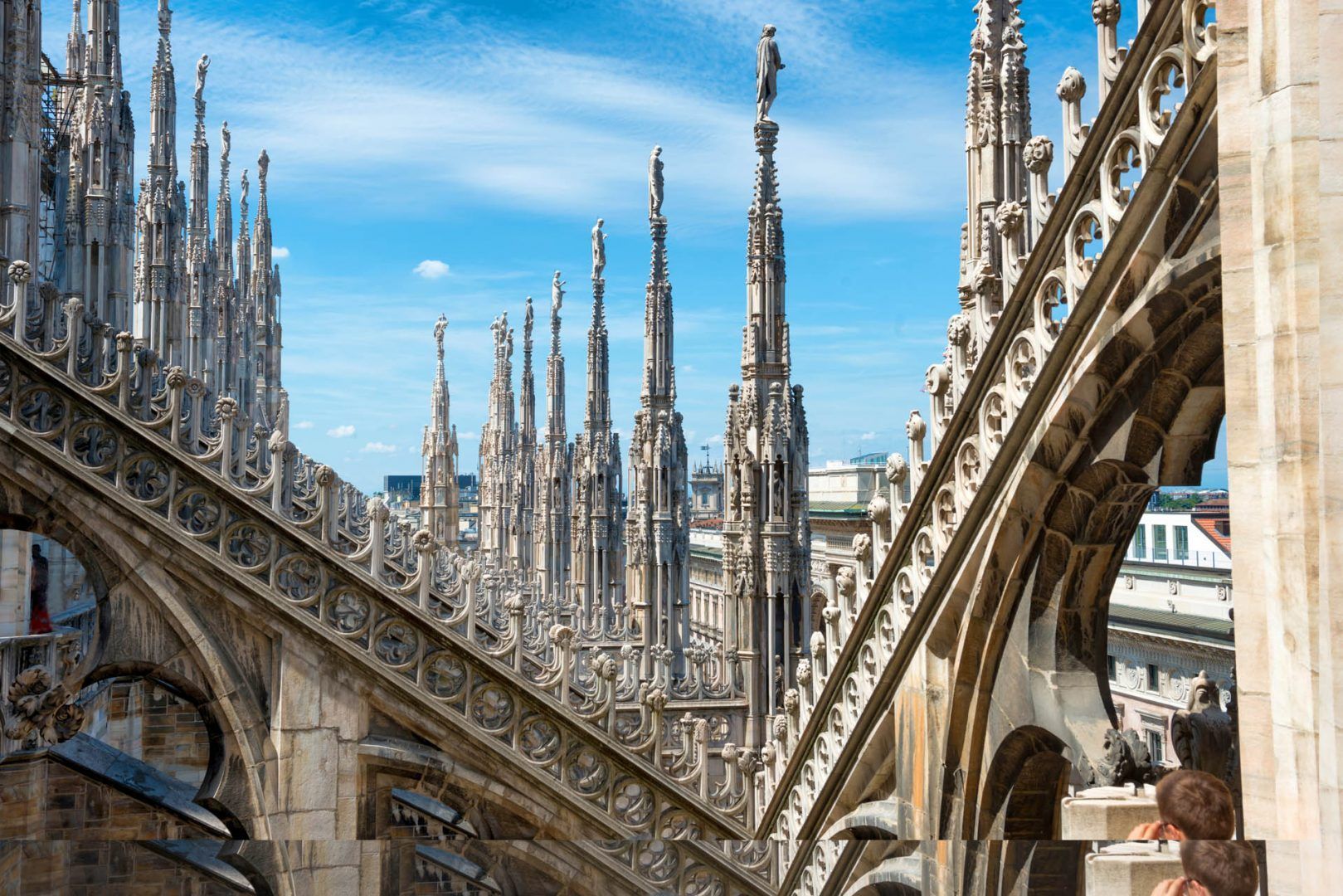 Milan duomo cathedral roof, Italy