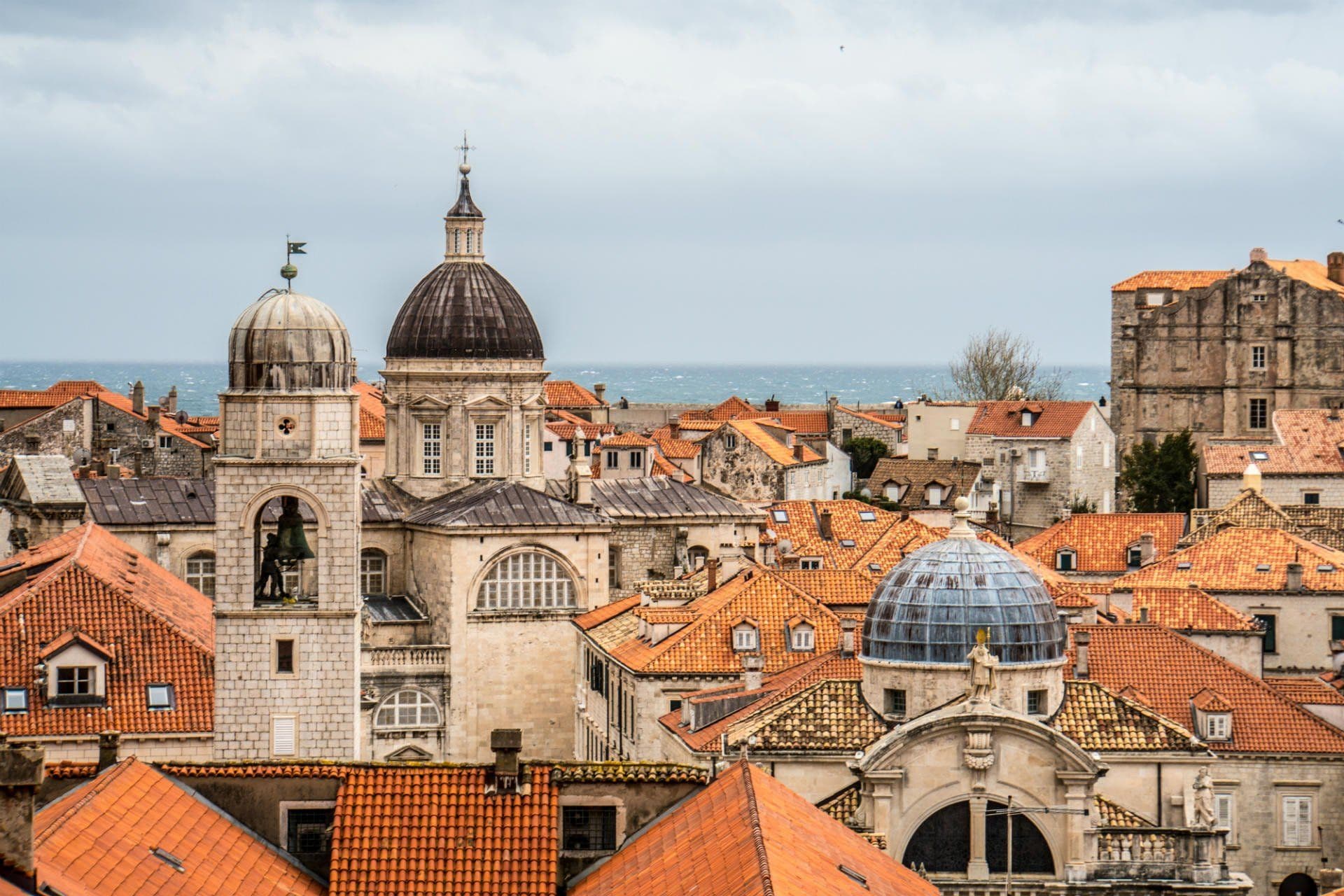 Red roofs of Dubrovnik as King's Landing from Game of Thrones, Croatia