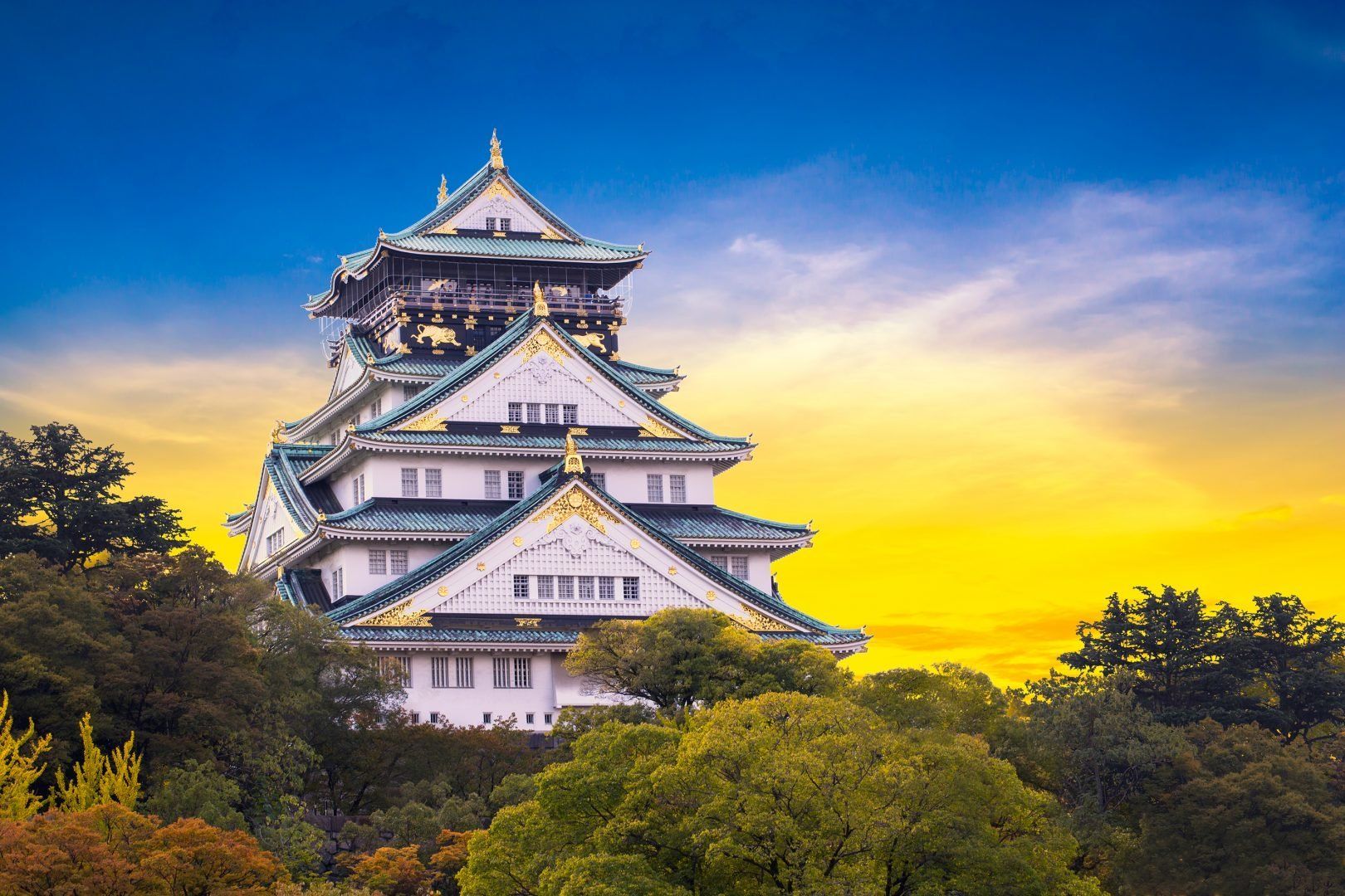 Osaka castle, Japan