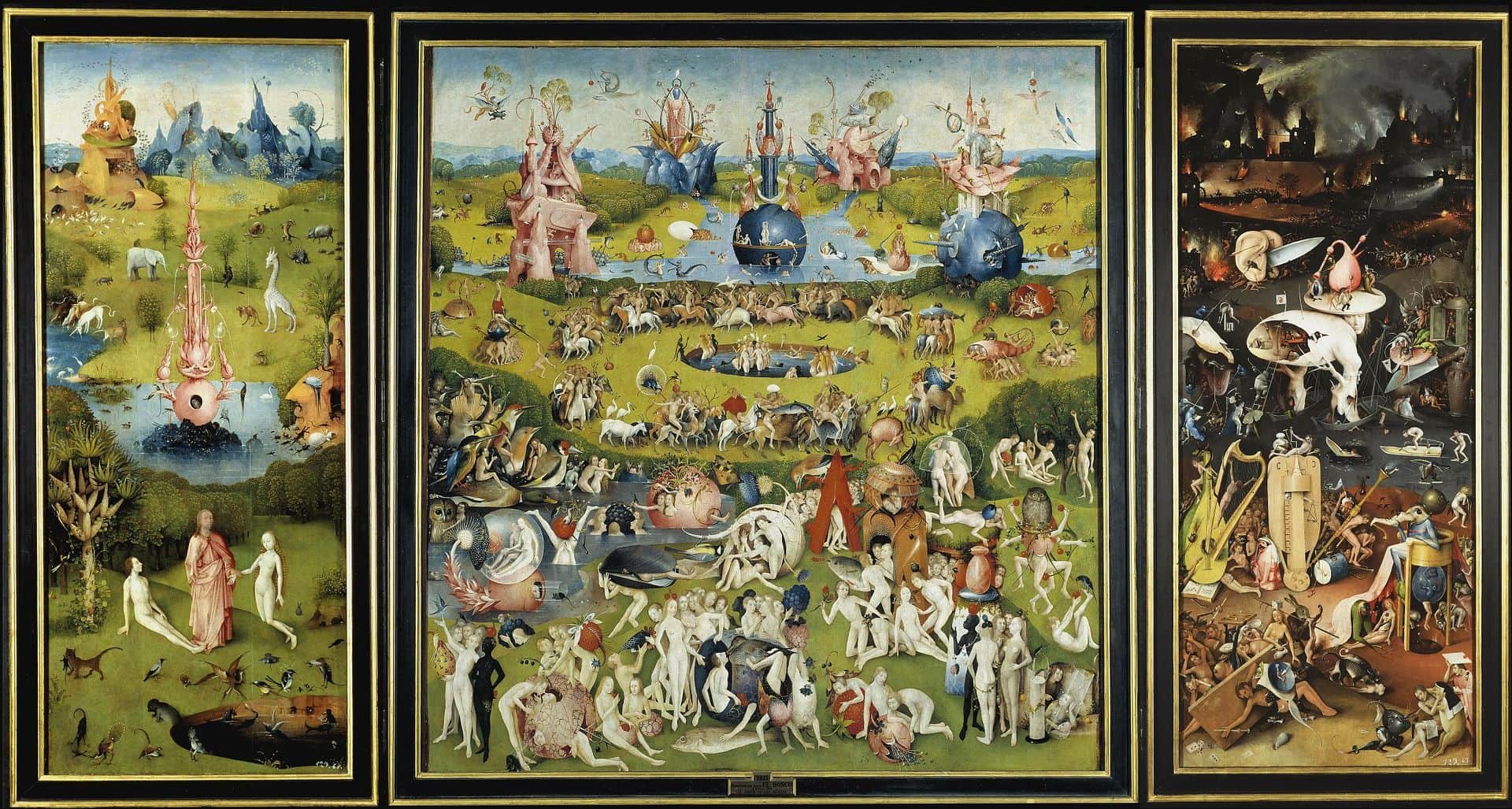 Garden of Earthly Delights by Hieronymus Bosch, Museo del Prado, Madrid © Pixabay