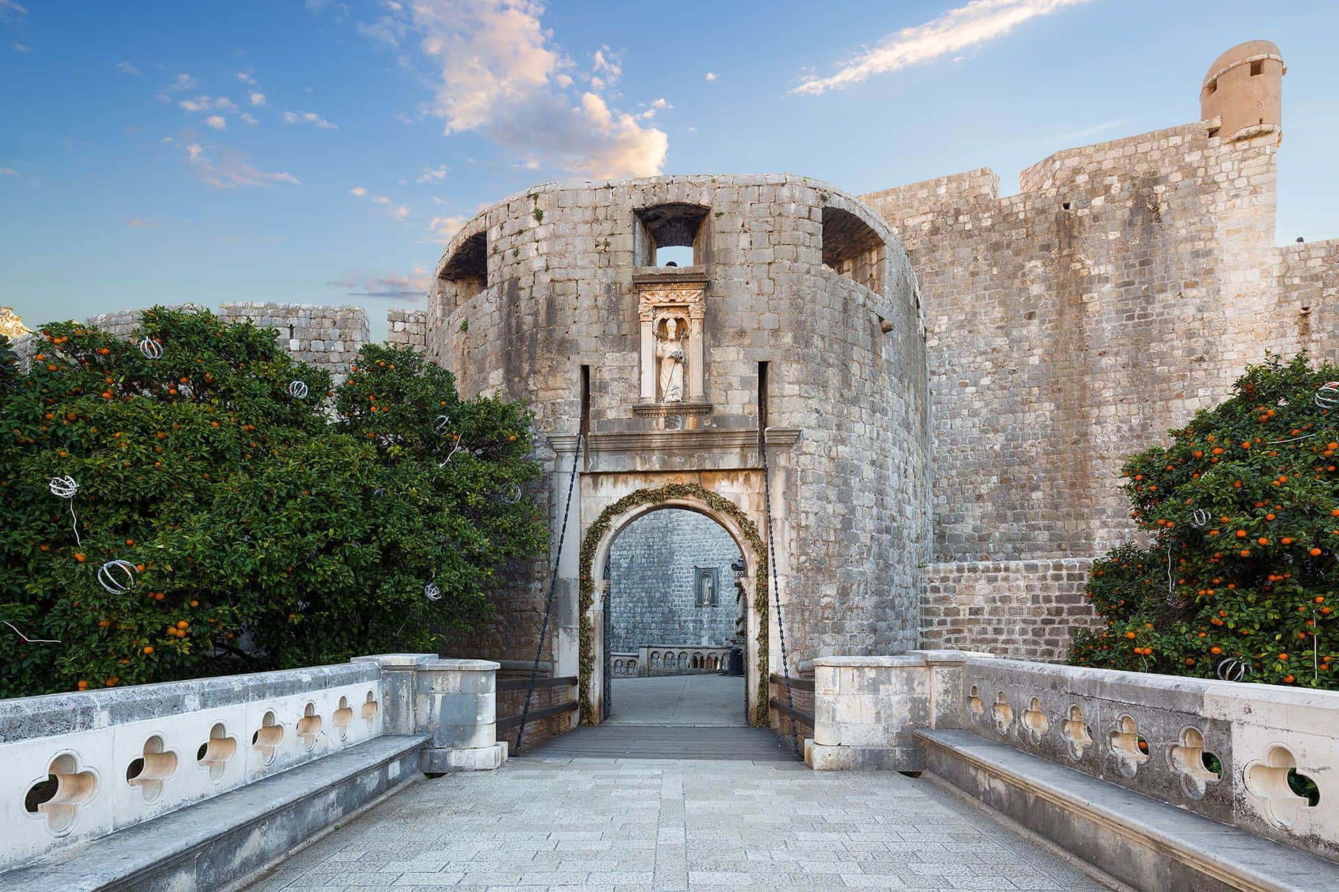 Pile Gate - entrance in old town of Dubrovnik