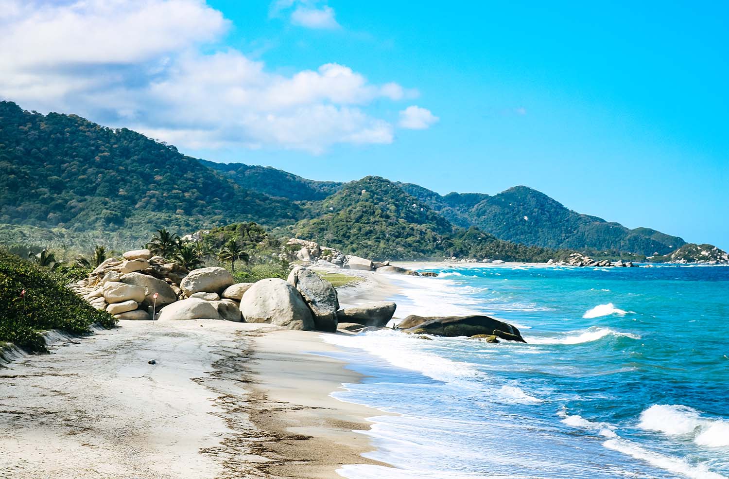 Playa Arrecife, a beautiful sandy beach inside Tayrona National Park in Barranquilla, Colombia © Shutterstock