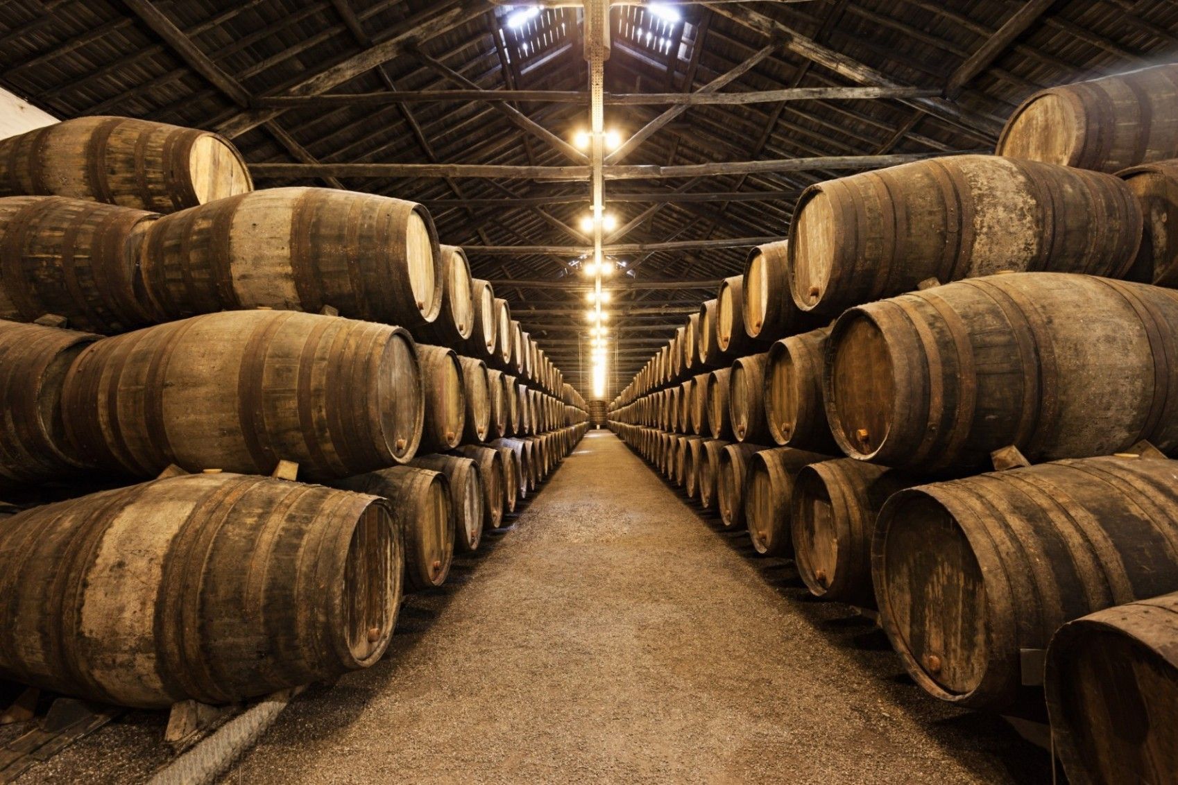 Barrels of Port wine