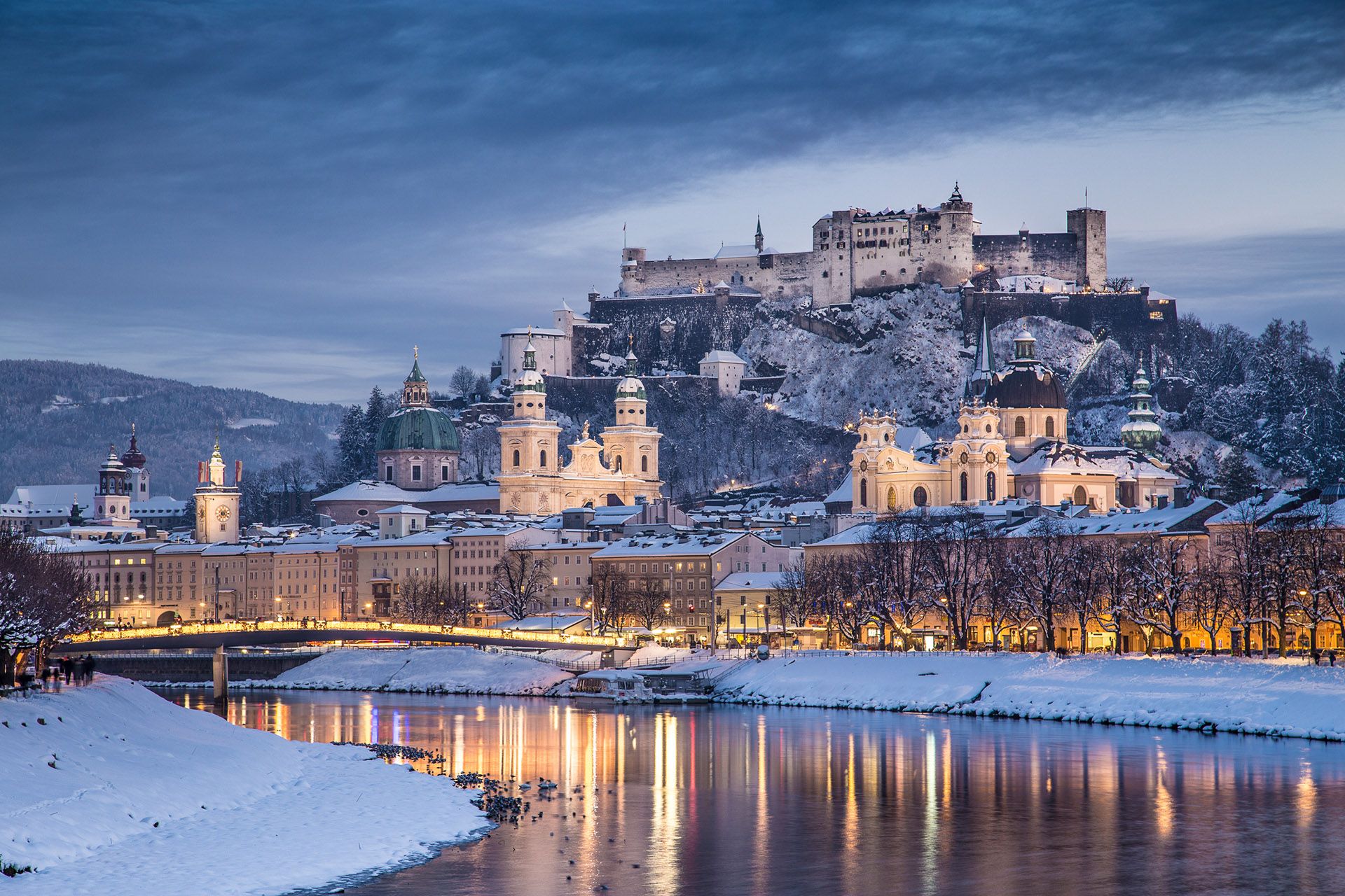 Salzburg with Salzach river, Austria © canadastock/Shutterstock