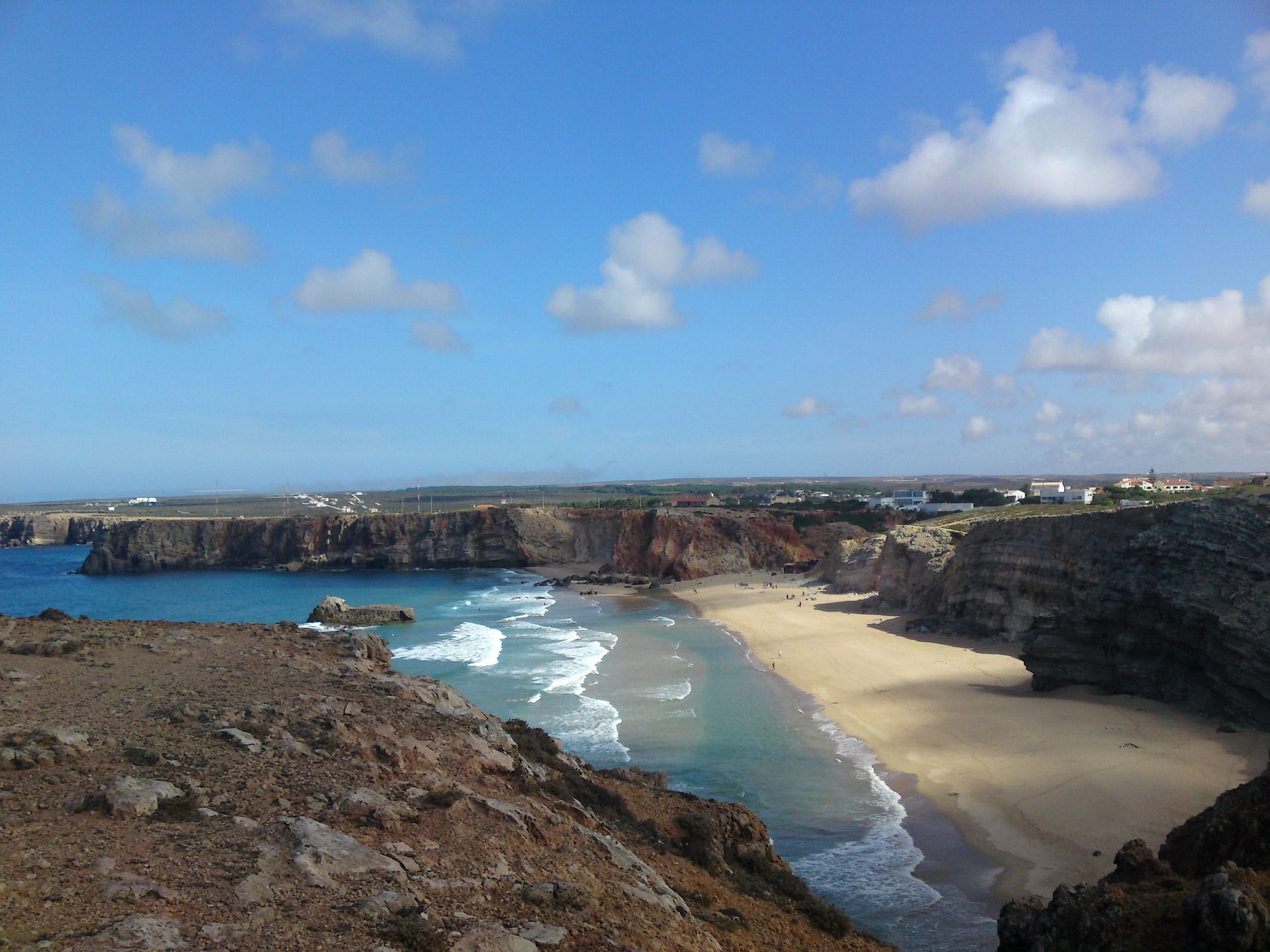 Empty beach on the Algarve
