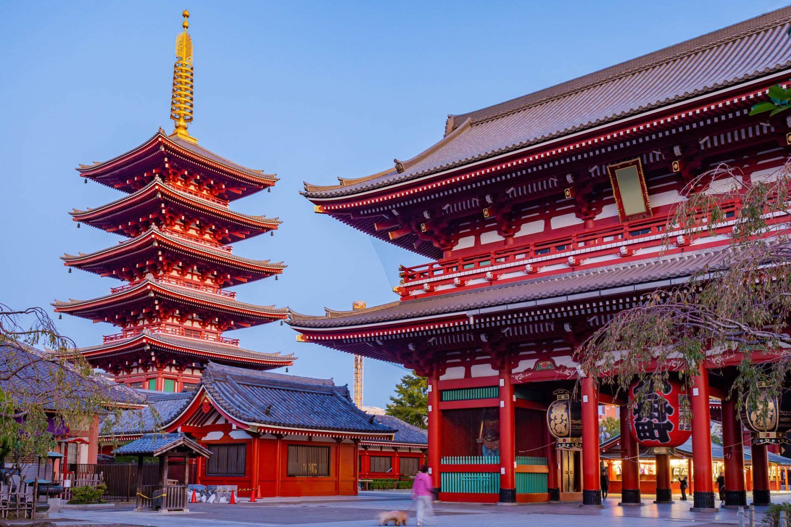 Gateway to Asakusa Temple in Japan