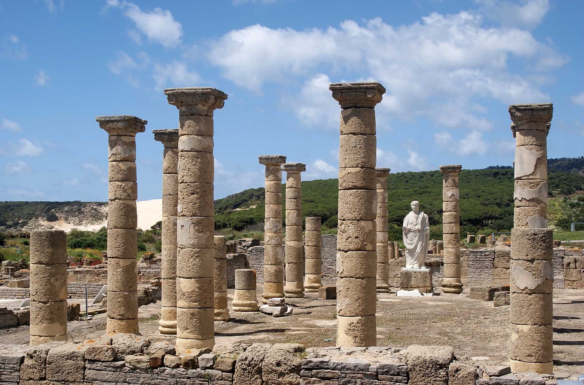 Roman ruins, century II b.C. in the Roman city of Baelo Claudia in Bologna, Cadiz