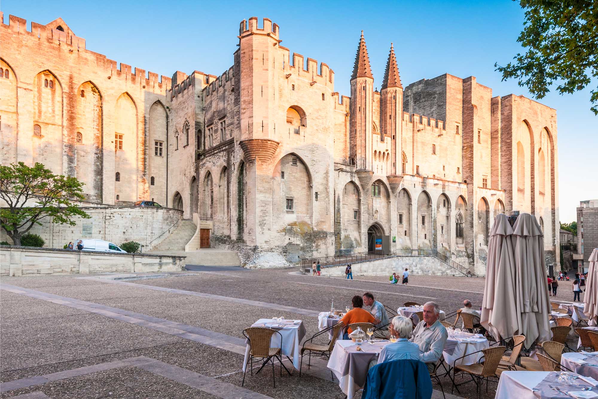 Pope palace in Avignon which became the residence of the Popes in 1309.