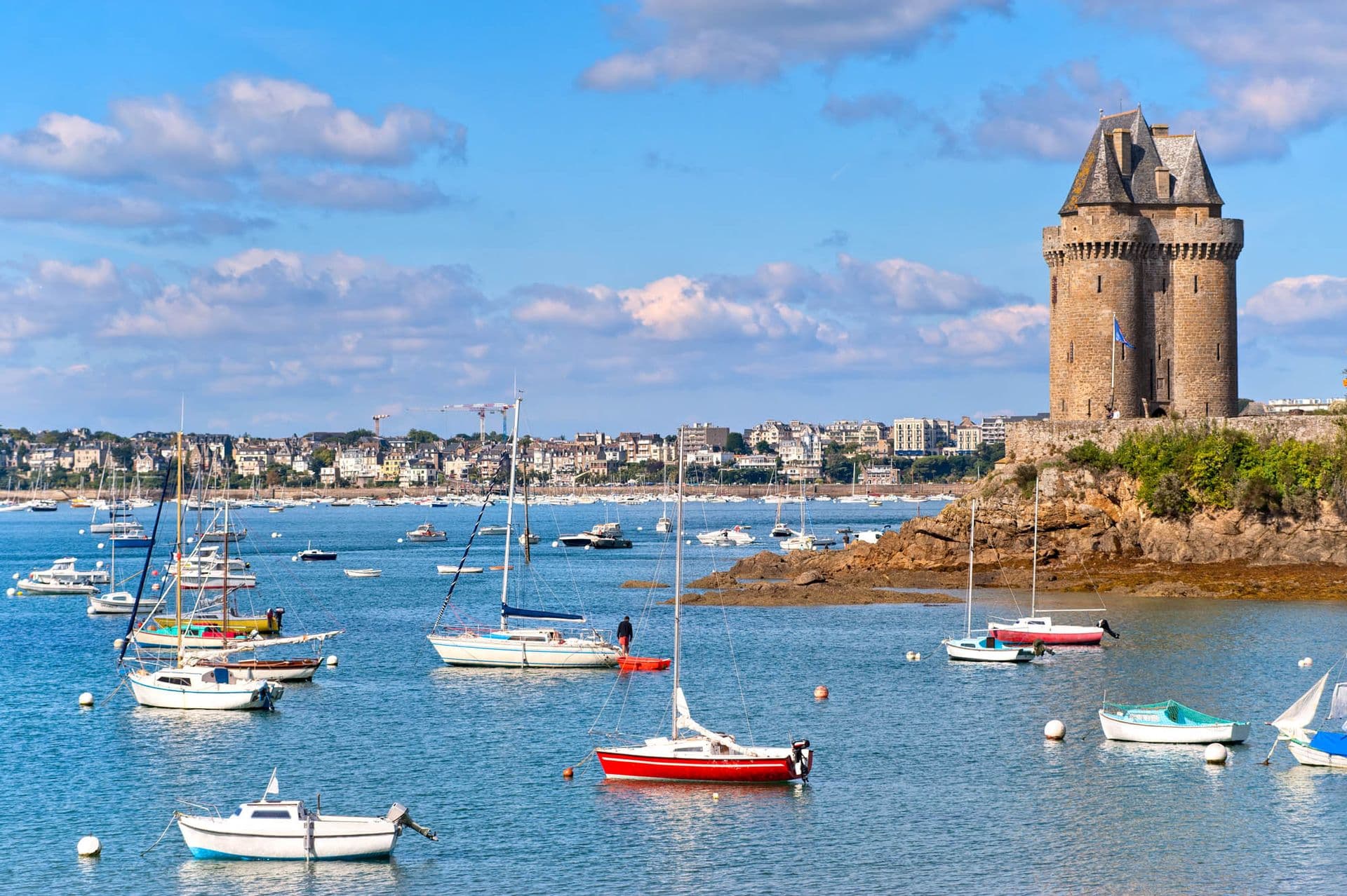 Solidor tower on atlantic coas in Saint Malo