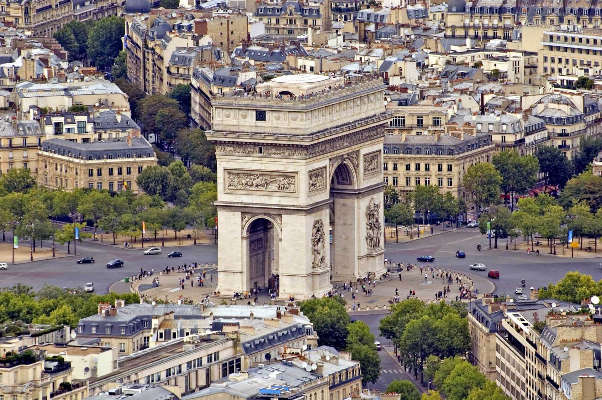 View on the "Arc de Triomphe". France