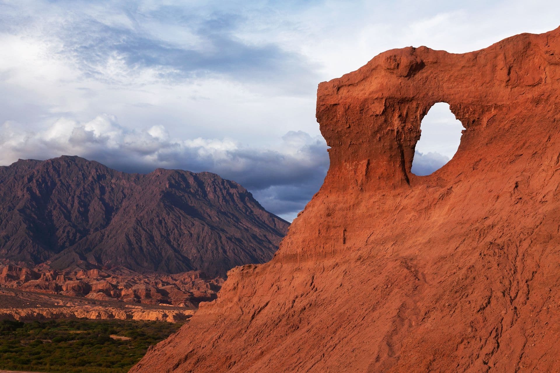 Colorful rock formation, El Cafayate, Salta, Argentina
