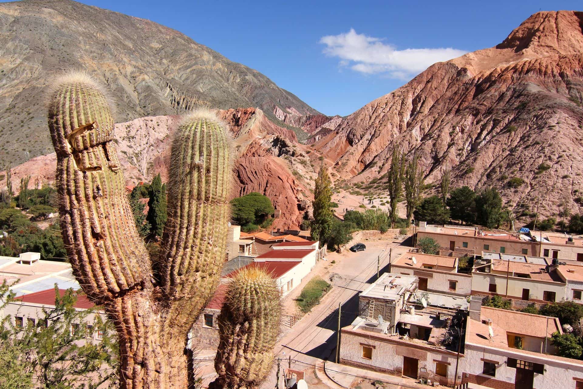 The town of Purmamarca in the Province of Jujuy in Argentina, South america.
