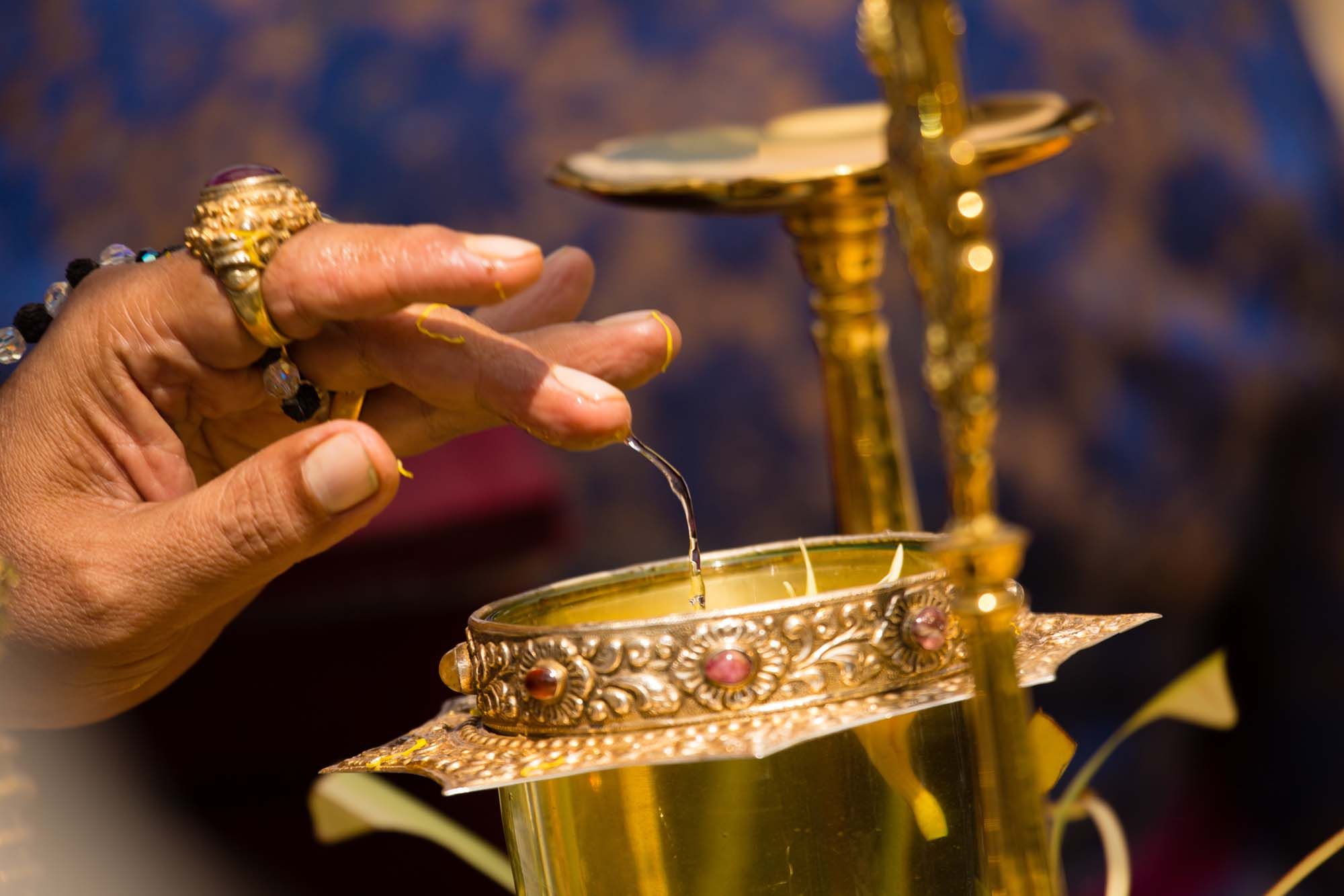 Traditional Balinese Priest prayer rituals