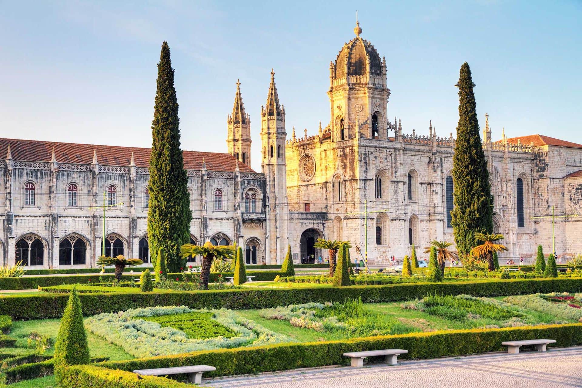 Beautiful image of the Hieronymites Monastery (Jeronimos), a UNESCO world heritage site, in Lisbon, Portugal. HDR