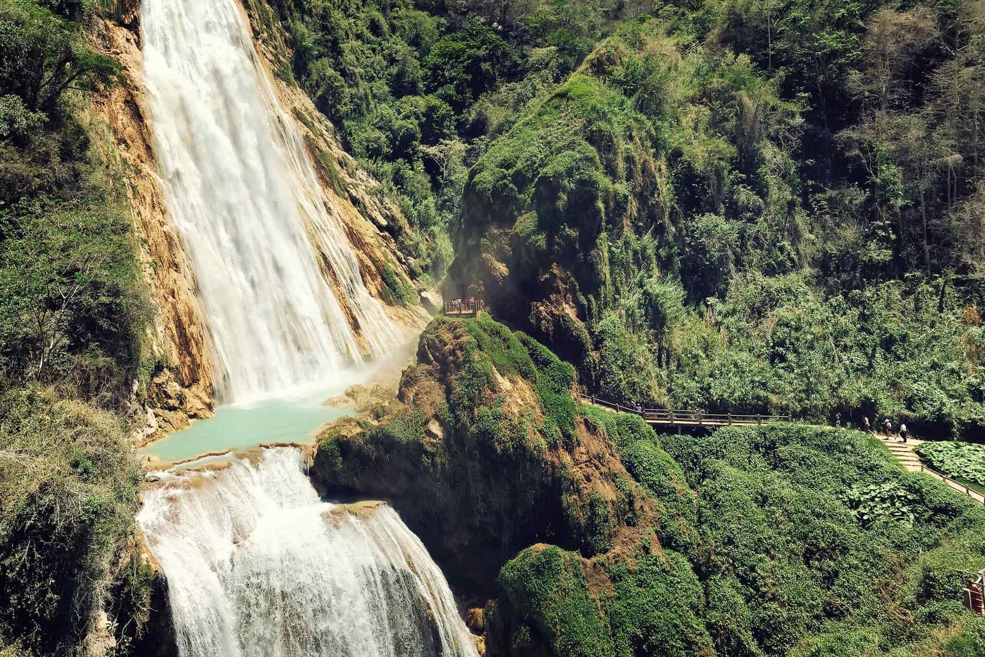 Great Mexican Chiapas Chiflon Waterfall, Mexico
