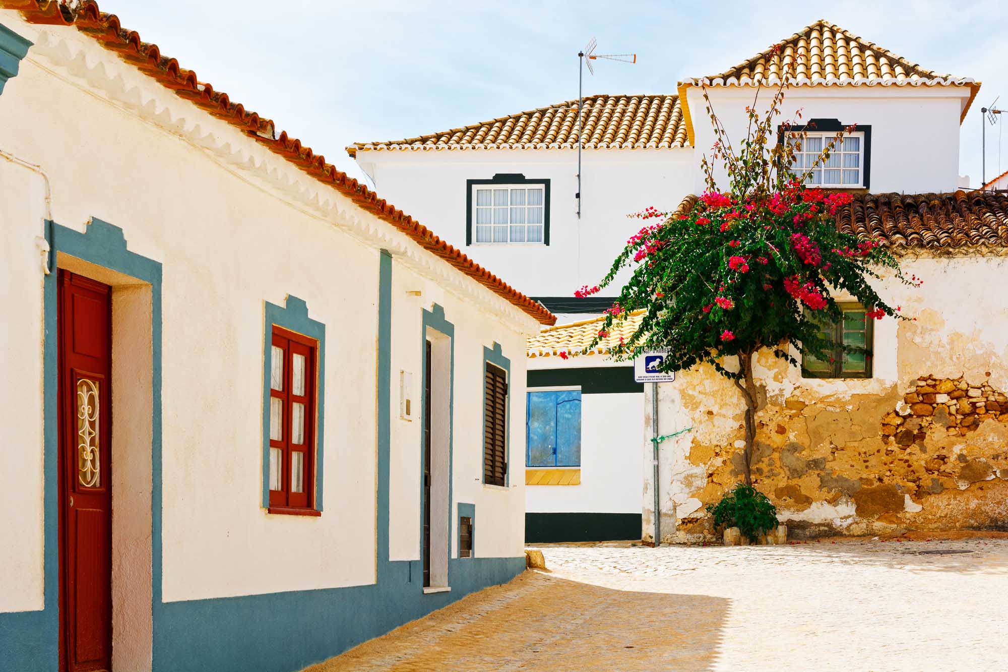 Square in the Medieval Portuguese City of Albufeira