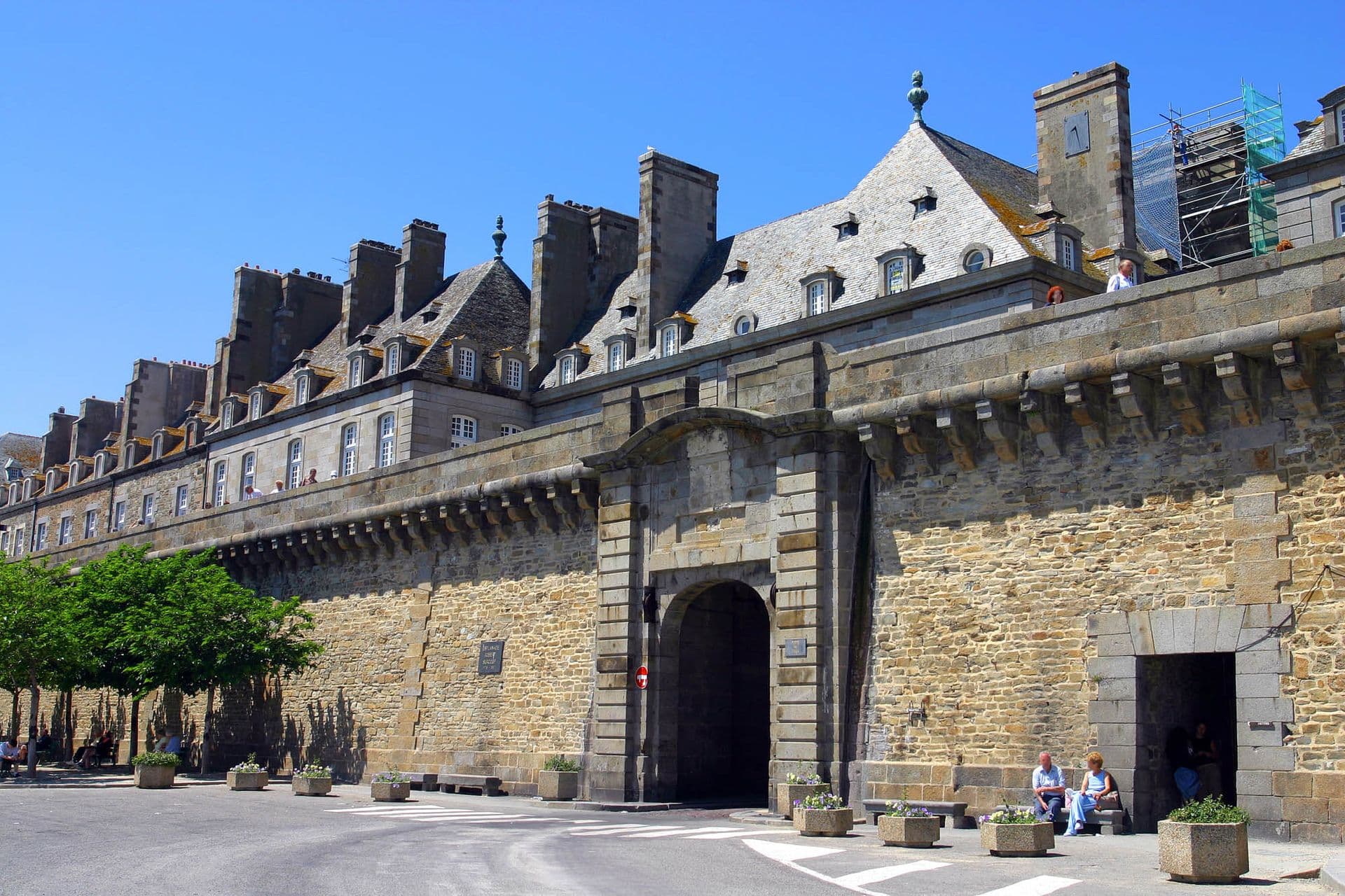 Saint Malo's city walls. France