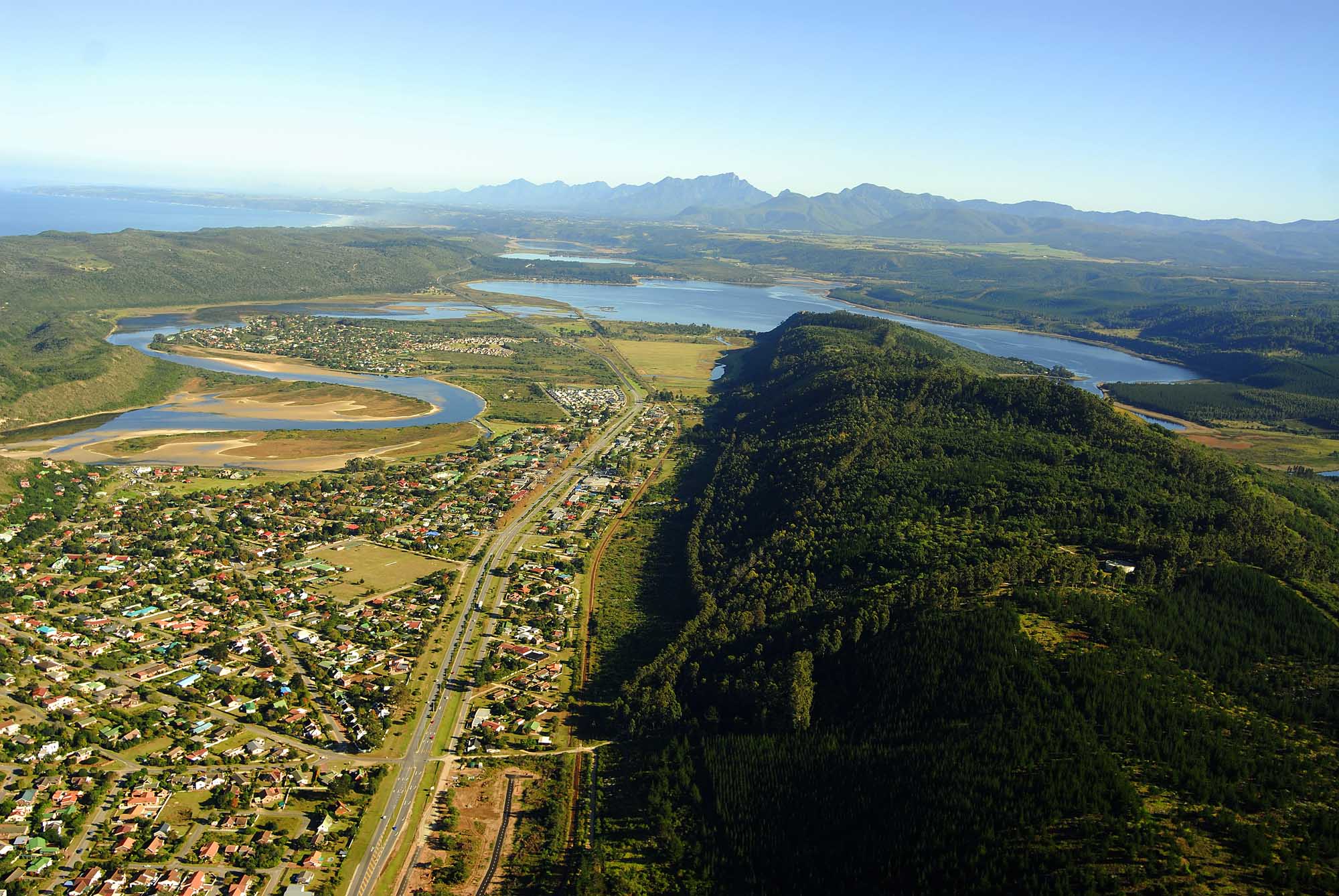 Aerial photo of Sedgefield, Garden Route, South Africa